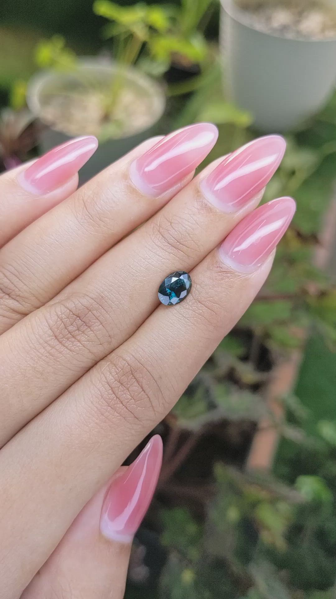 1.38 Ct. Greenish Blue Sapphire from Madagascar Size Video