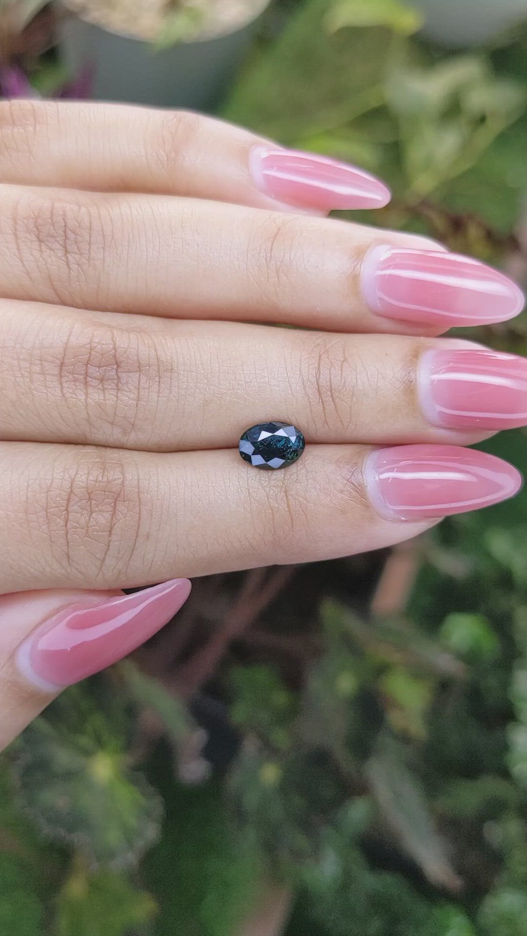 1.38 Ct. Greenish Blue Sapphire from Madagascar Size Video