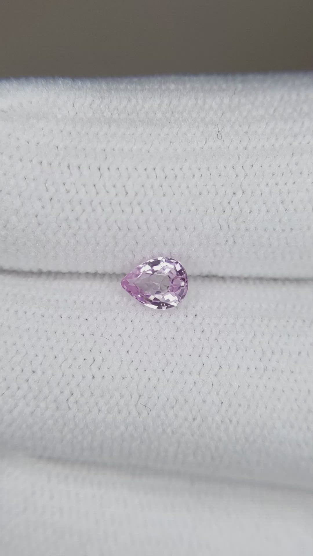 0.32 Ct. Pink Sapphire from Ceylon (Sri Lanka) Size Video