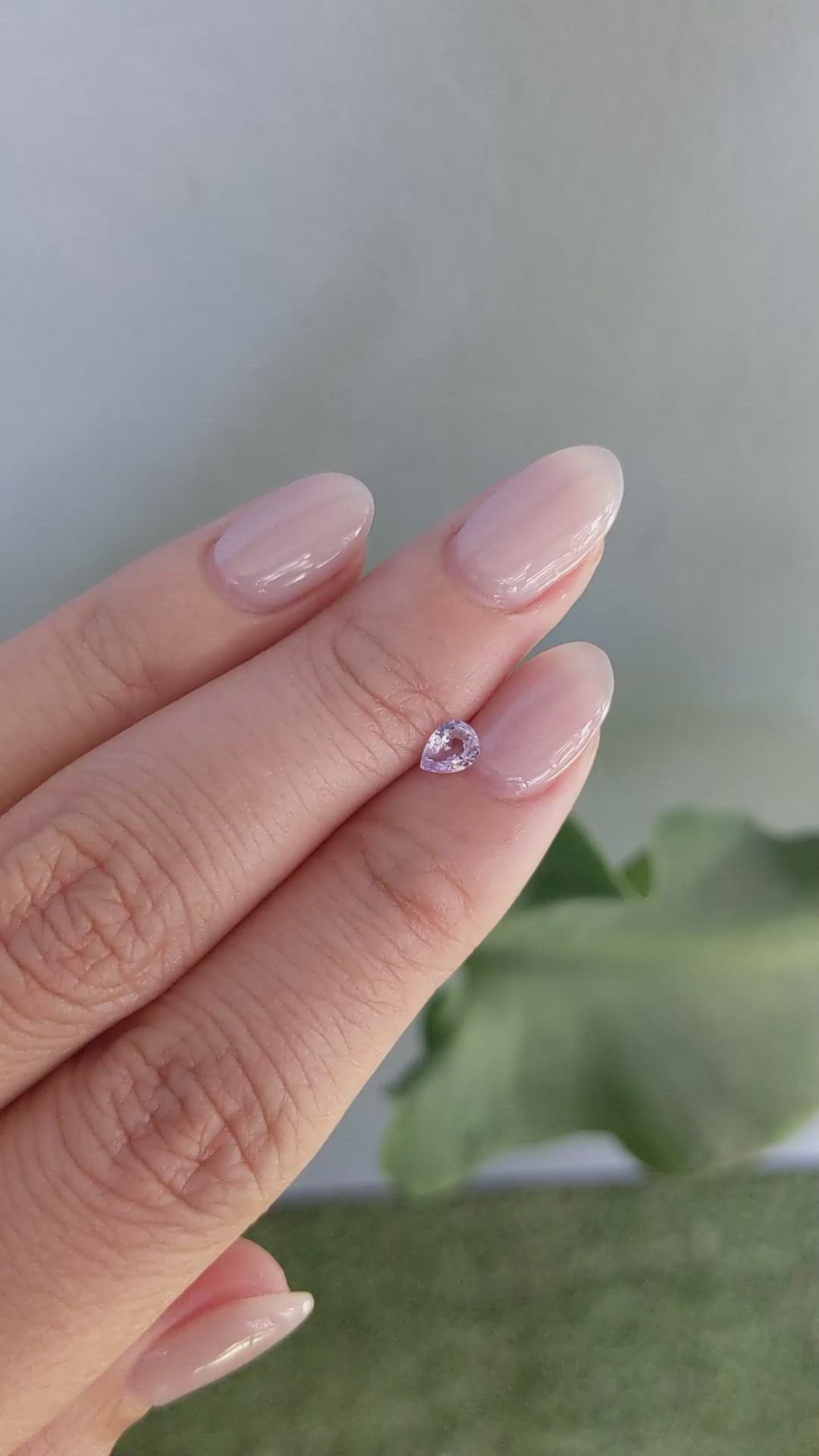 0.32 Ct. Pink Sapphire from Ceylon (Sri Lanka) Size Video
