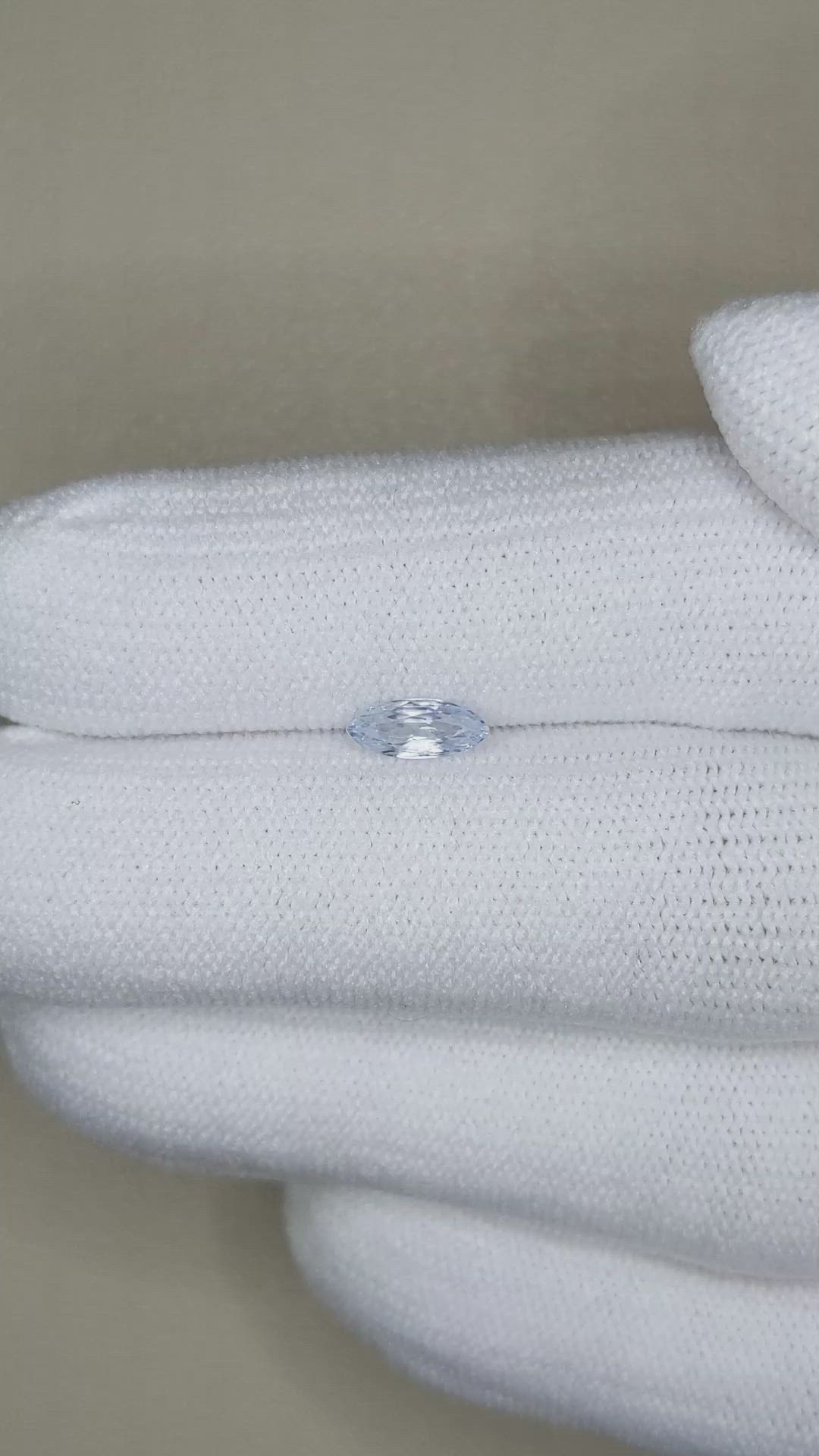 0.52 Ct. Blue Sapphire from Ceylon (Sri Lanka) Size Video