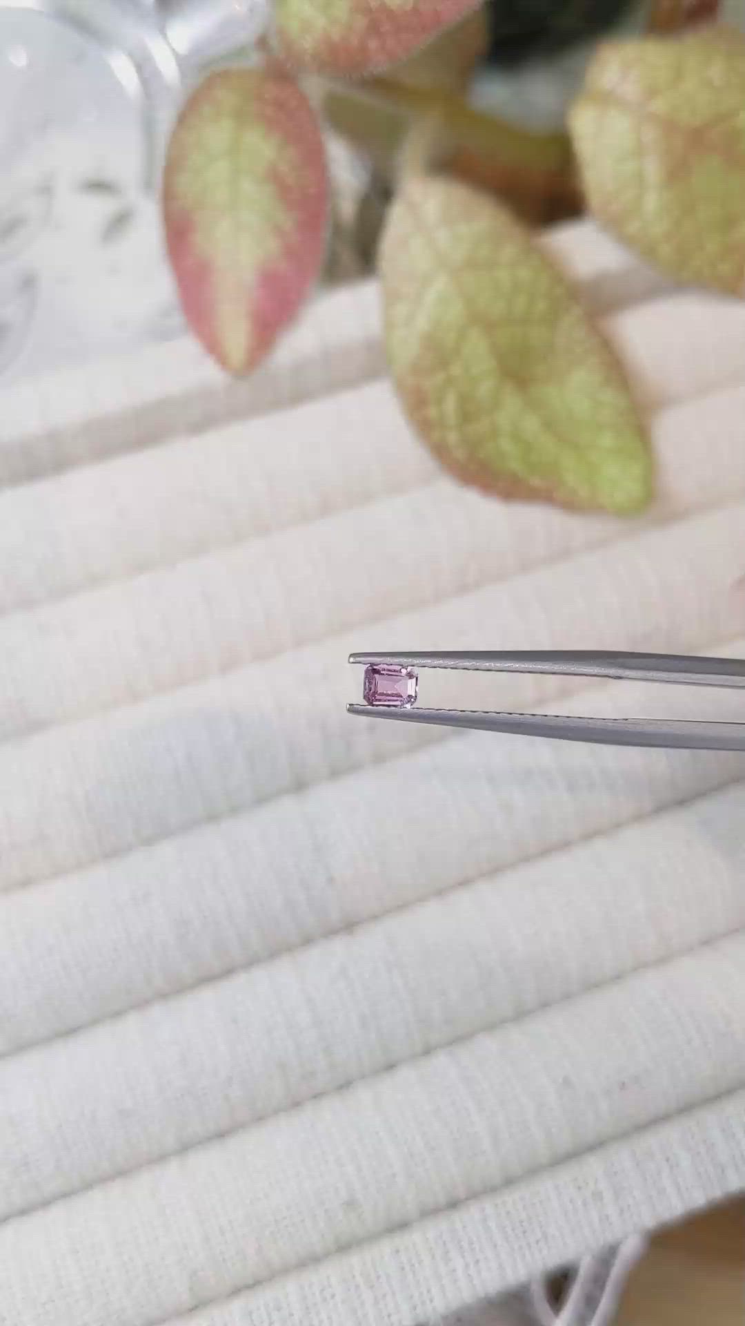 0.26 Ct. Pink Sapphire from Ceylon (Sri Lanka) Size Video