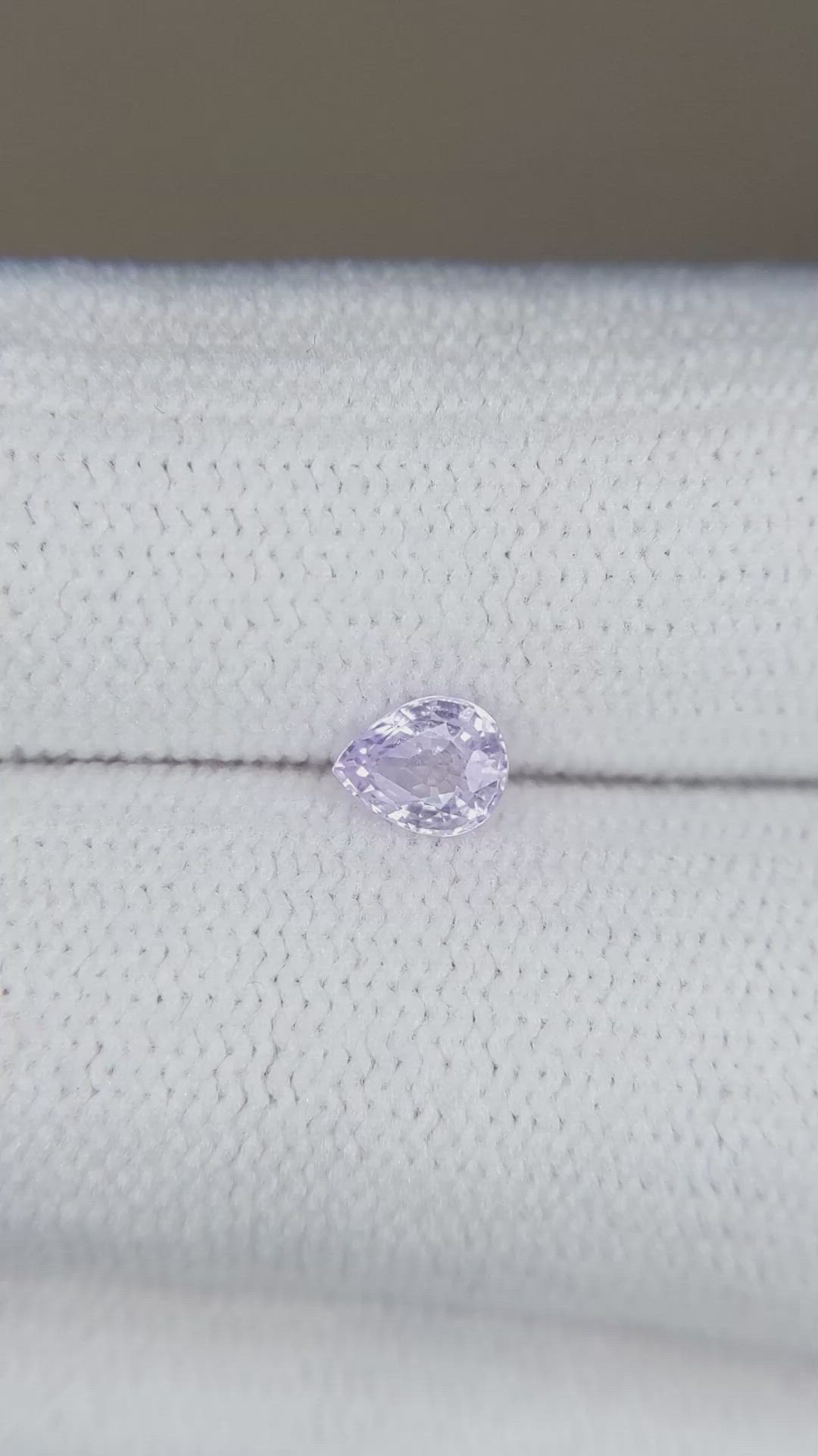 0.36 Ct. Violet Sapphire from Ceylon (Sri Lanka) Size Video