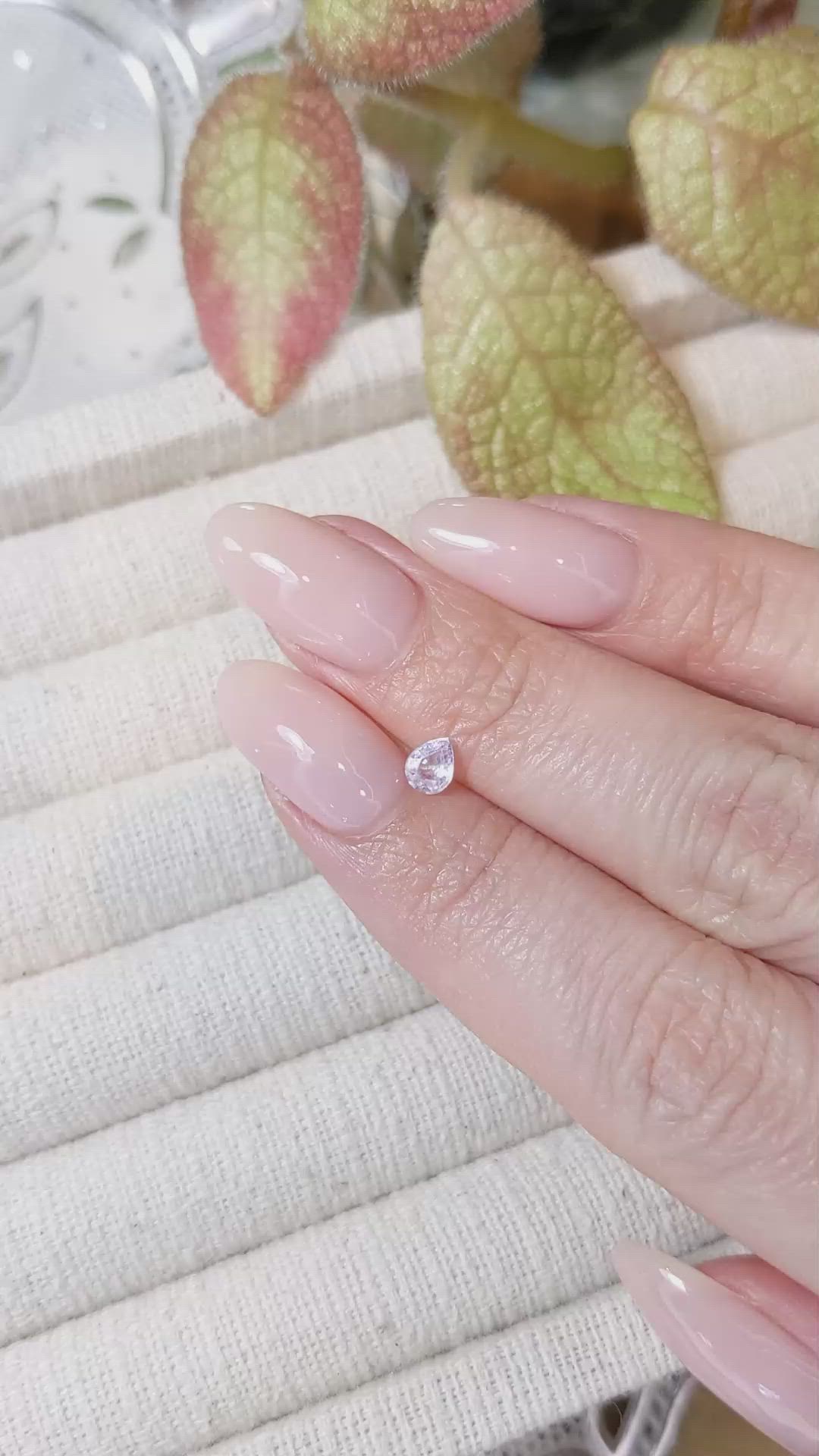 0.36 Ct. Violet Sapphire from Ceylon (Sri Lanka) Size Video