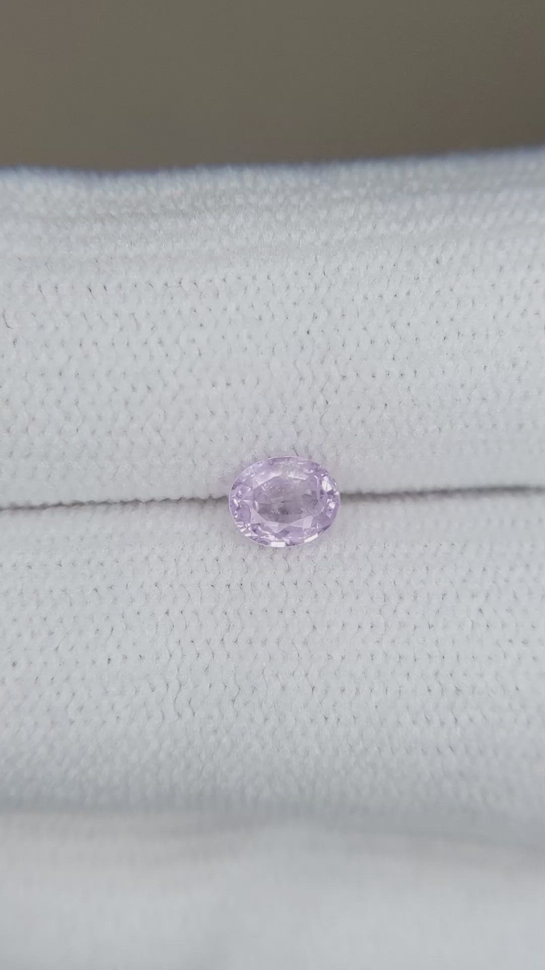 0.42 Ct. Pinkish Purple Sapphire from Ceylon (Sri Lanka) Size Video