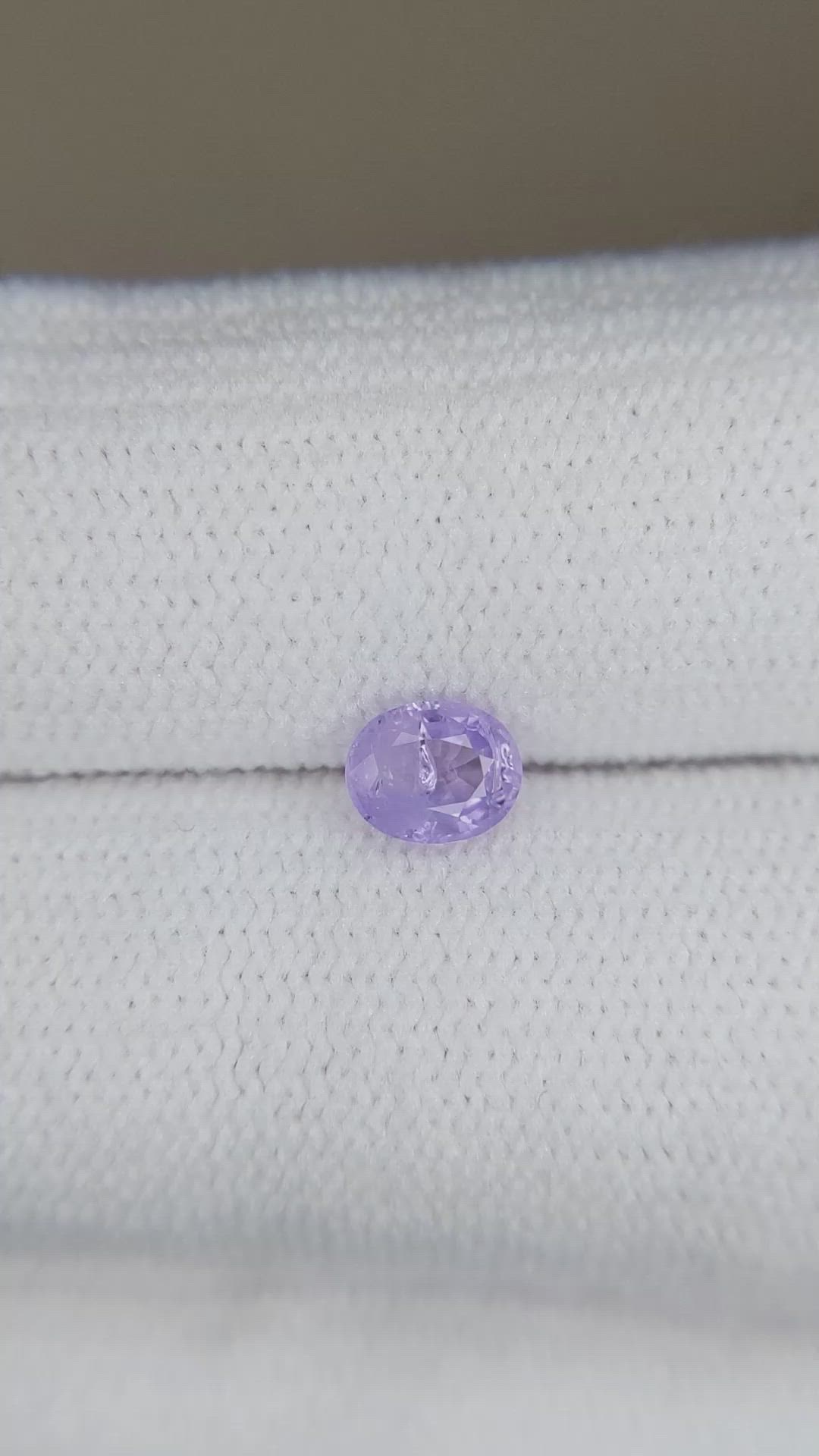 0.44 Ct. Purple Sapphire from Ceylon (Sri Lanka) Size Video