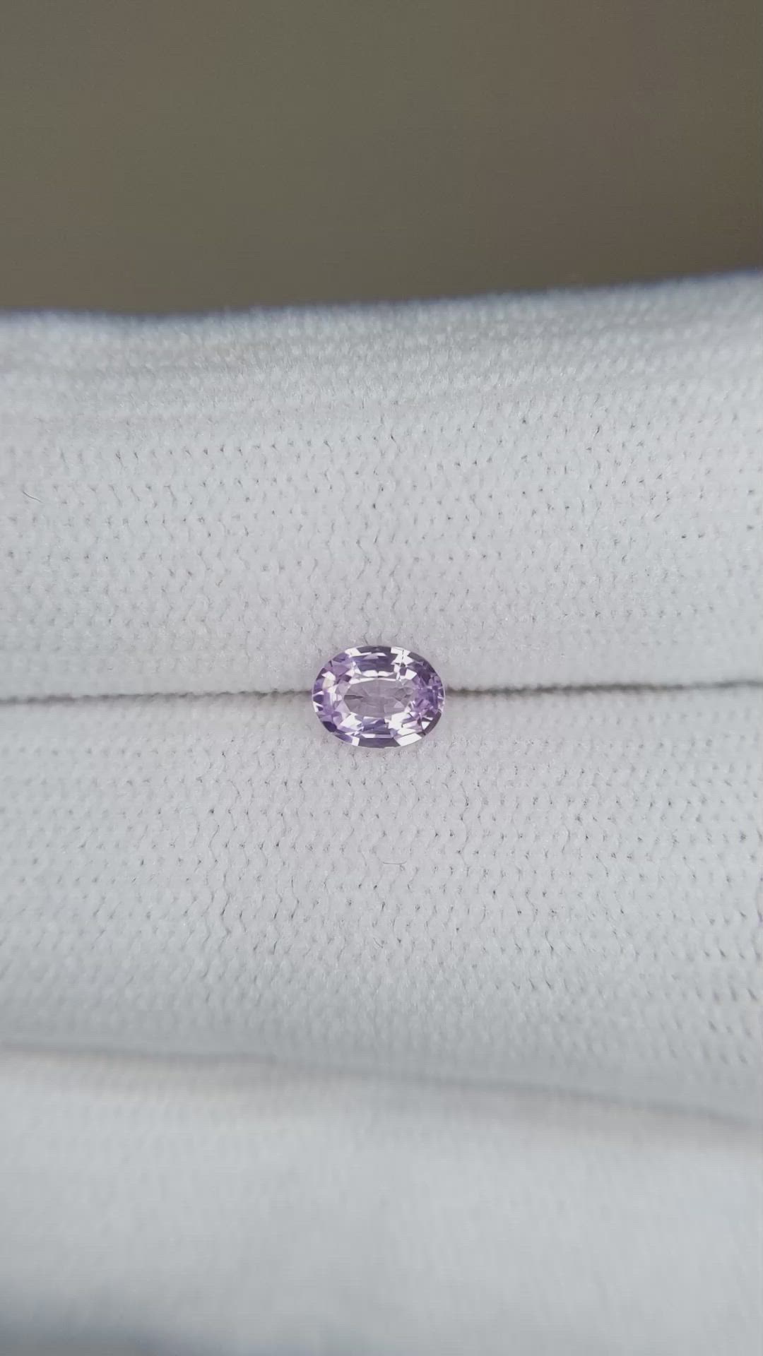 0.36 Ct. Purplish Pink Sapphire from Ceylon (Sri Lanka) Size Video