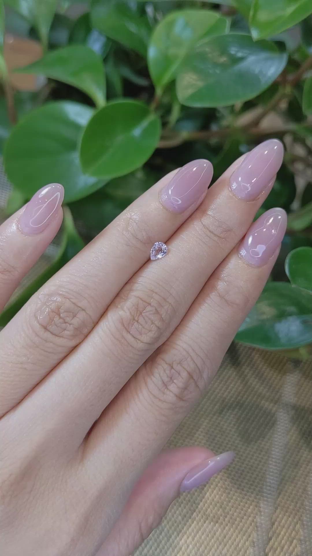 0.32 Ct. Pink Sapphire from Ceylon (Sri Lanka) Size Video