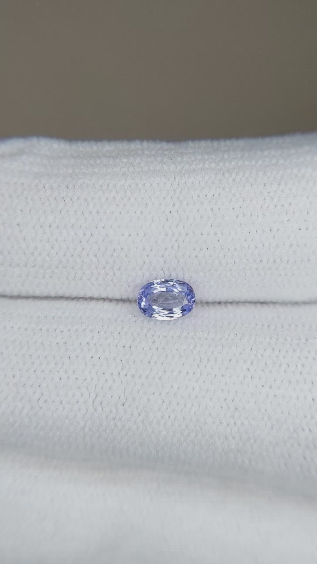 0.41 Ct. Blue Sapphire from Ceylon (Sri Lanka) Size Video