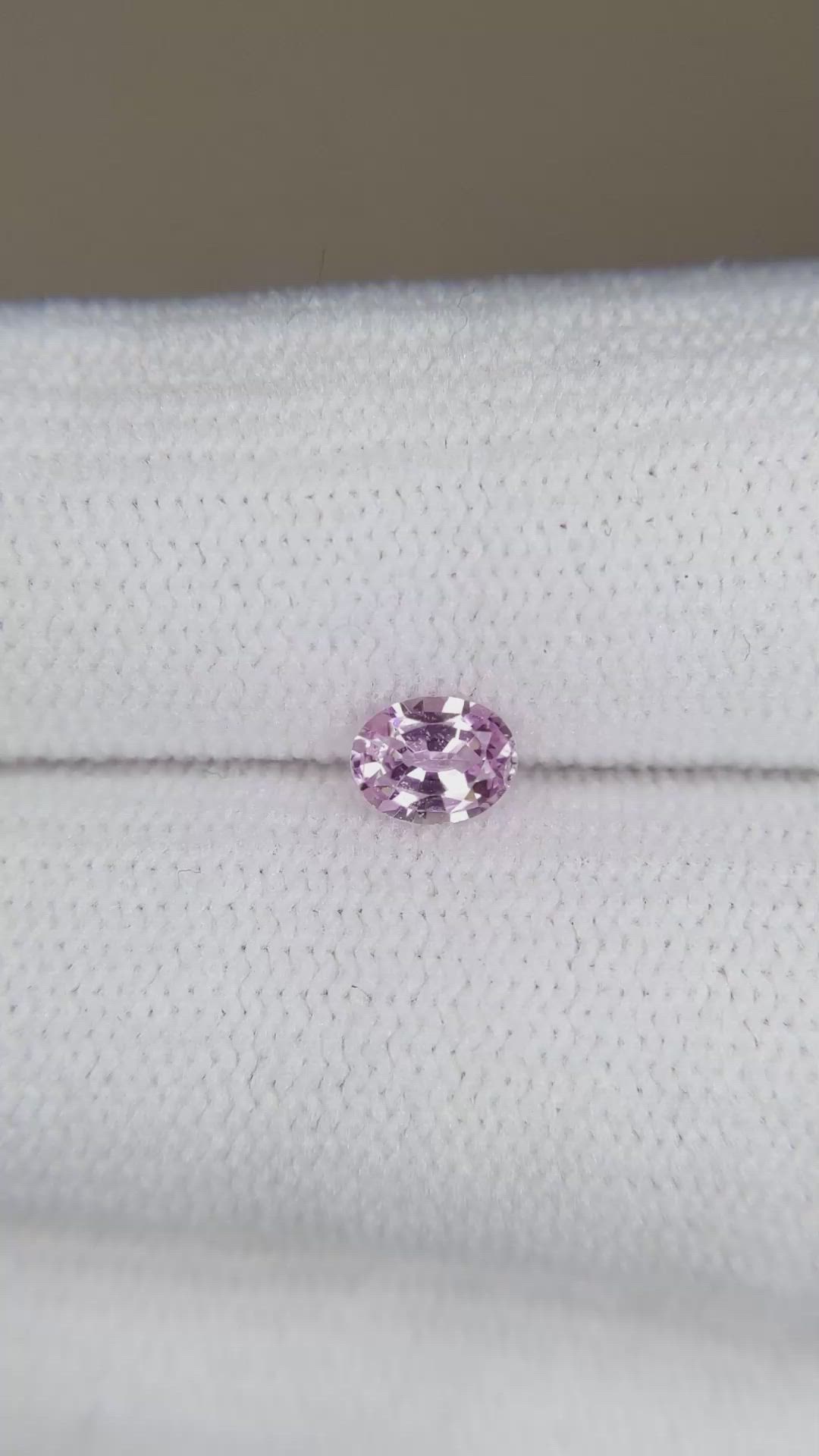 0.36 Ct. Pink Sapphire from Ceylon (Sri Lanka) Size Video