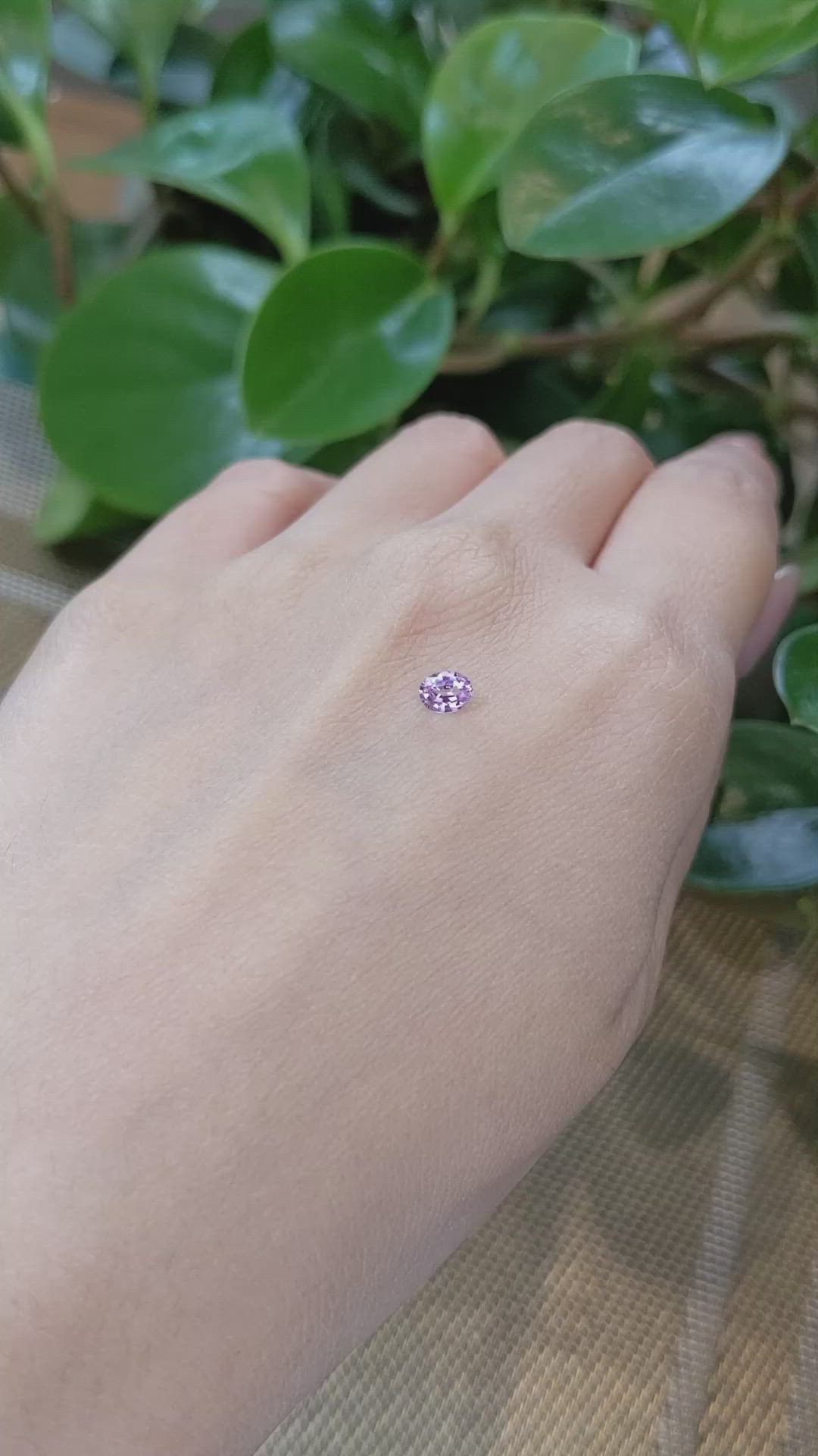 0.36 Ct. Pink Sapphire from Ceylon (Sri Lanka) Size Video