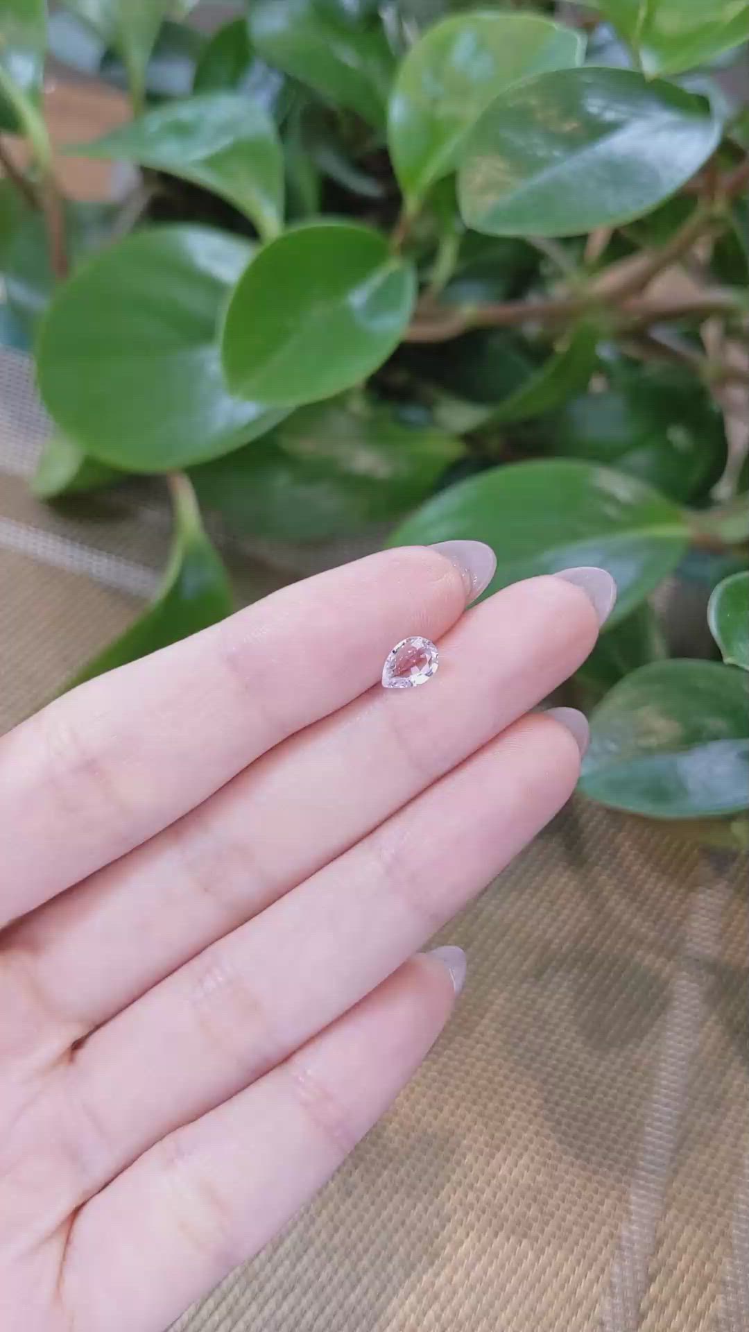 0.65 Ct. Pink Sapphire from Ceylon (Sri Lanka) Size Video