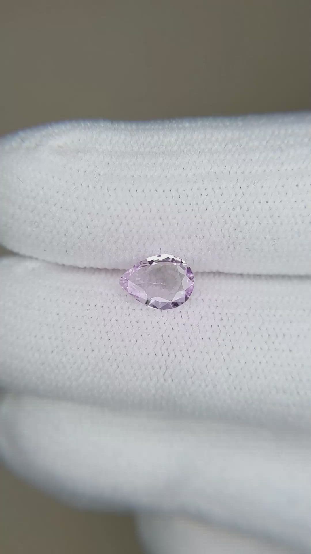 0.65 Ct. Pink Sapphire from Ceylon (Sri Lanka) Size Video