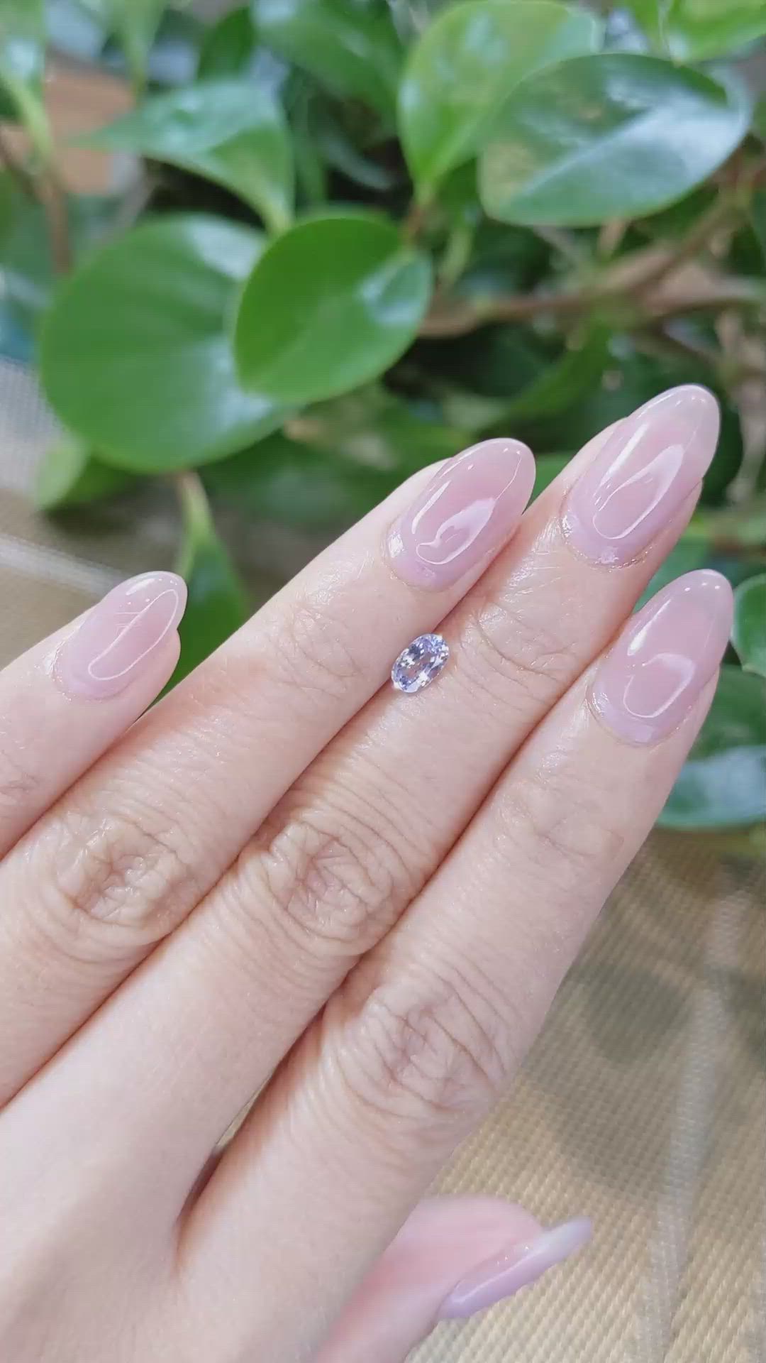 0.55 Ct. Blue Sapphire from Ceylon (Sri Lanka) Size Video