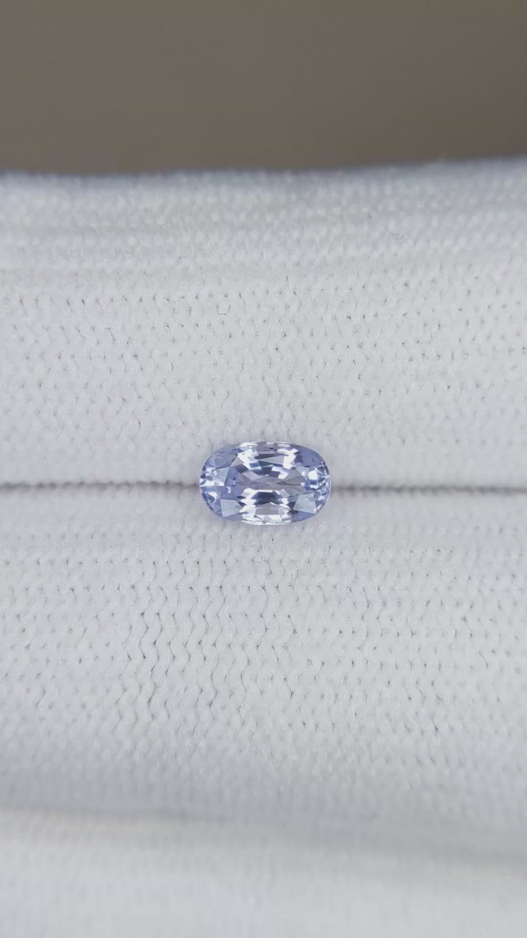 0.55 Ct. Blue Sapphire from Ceylon (Sri Lanka) Size Video
