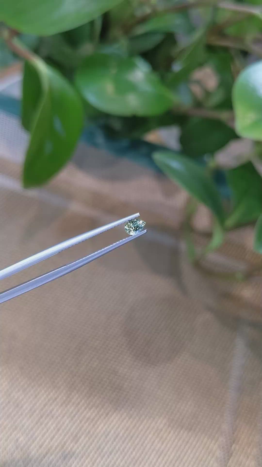 0.43 Ct. Bi Color Sapphire from Madagascar Size Video