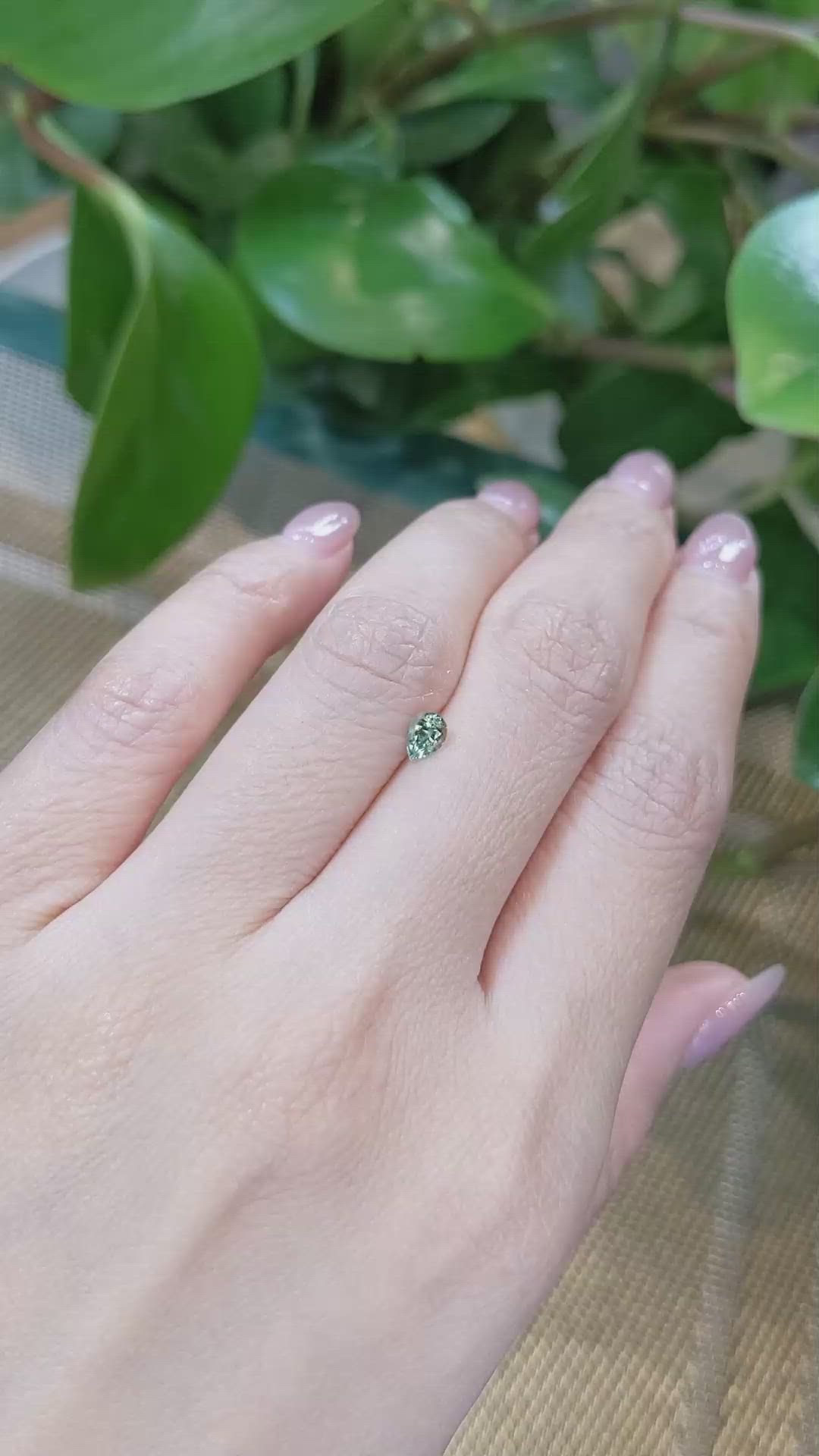 0.43 Ct. Bi Color Sapphire from Madagascar Size Video