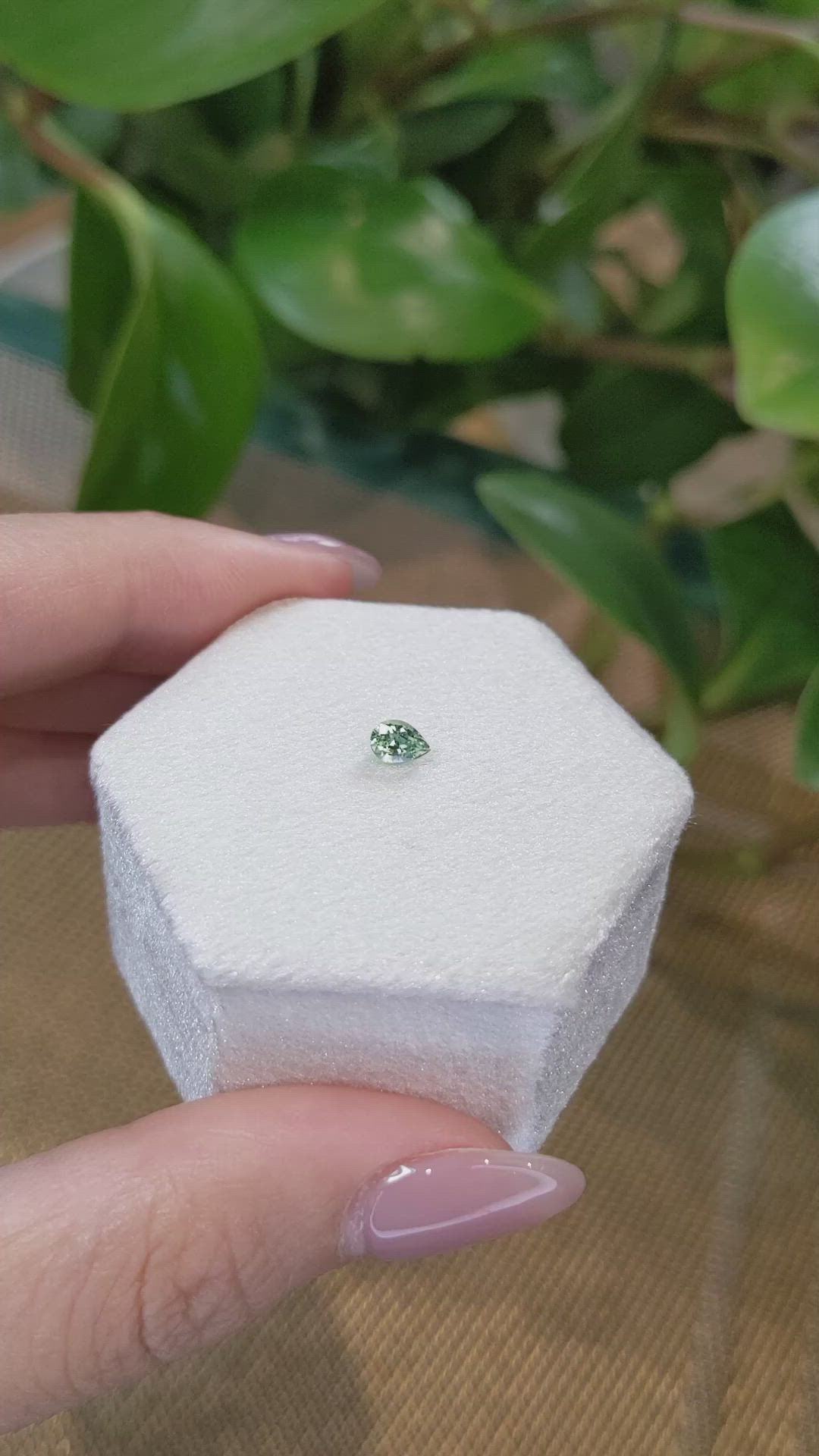 0.43 Ct. Bi Color Sapphire from Madagascar Size Video