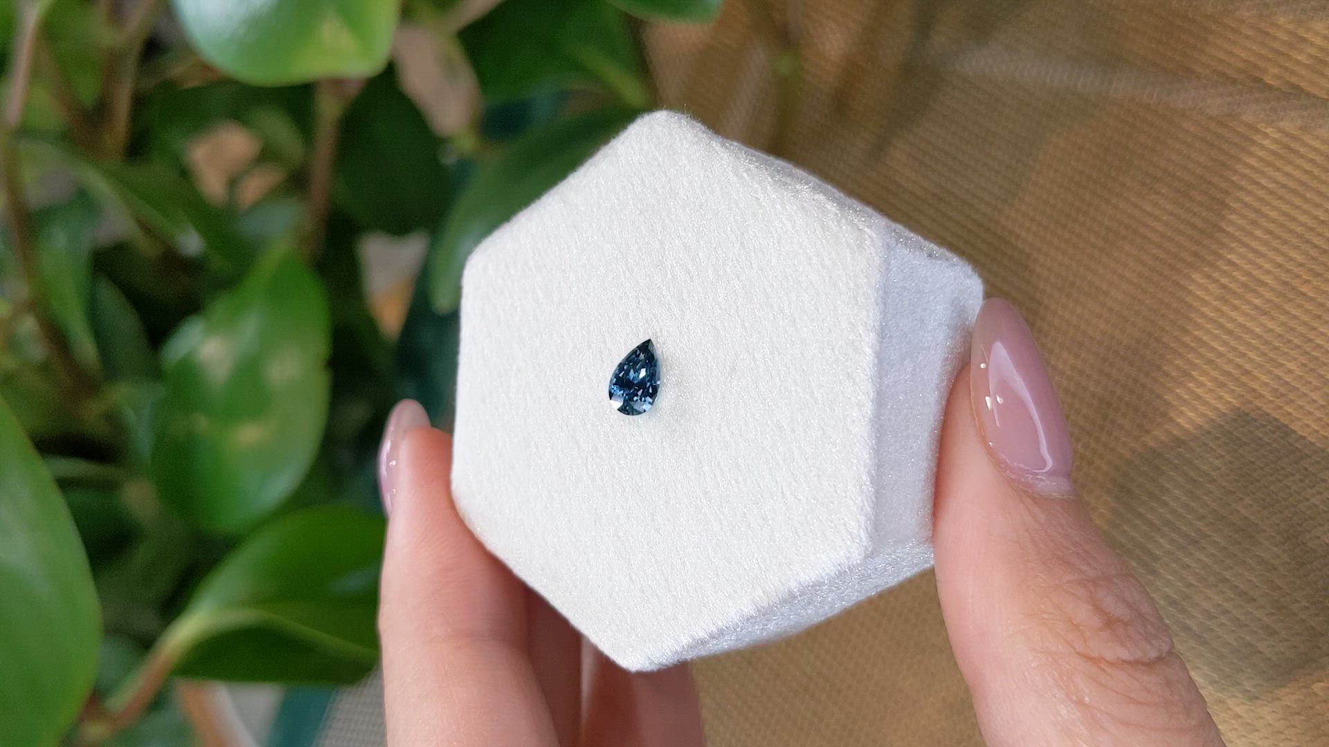 0.57 Ct. Blue Sapphire from Madagascar Size Video