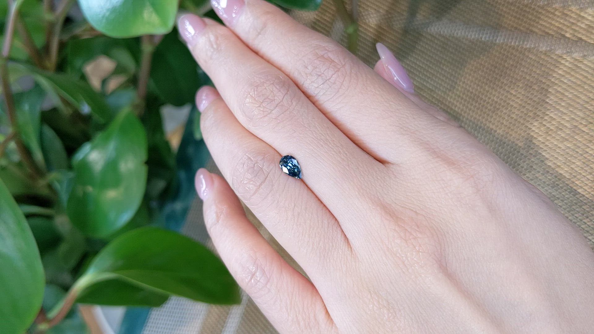 0.57 Ct. Blue Sapphire from Madagascar Size Video