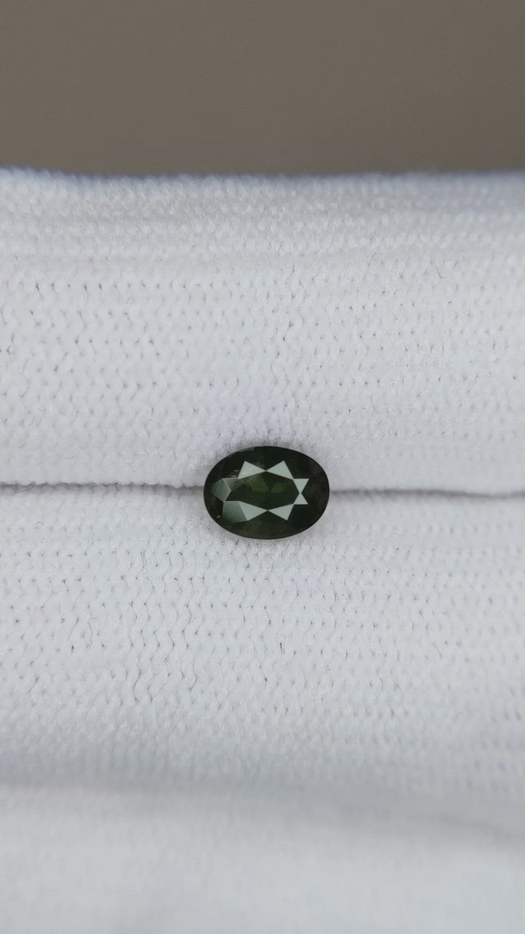 0.74 Ct. Green Sapphire from Madagascar Size Video