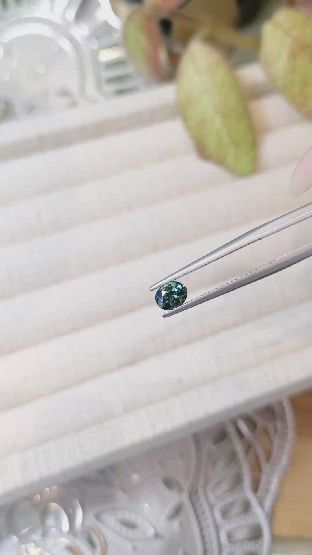 0.73 Ct. Bi Color Sapphire from Madagascar Size Video