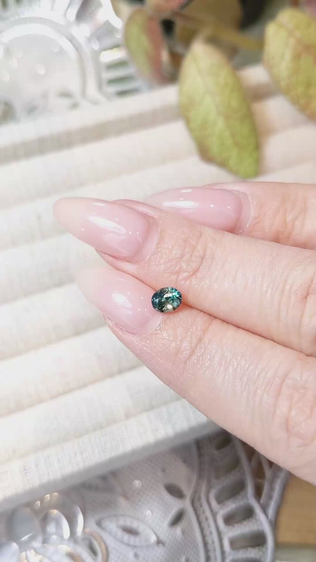 0.73 Ct. Bi Color Sapphire from Madagascar Size Video