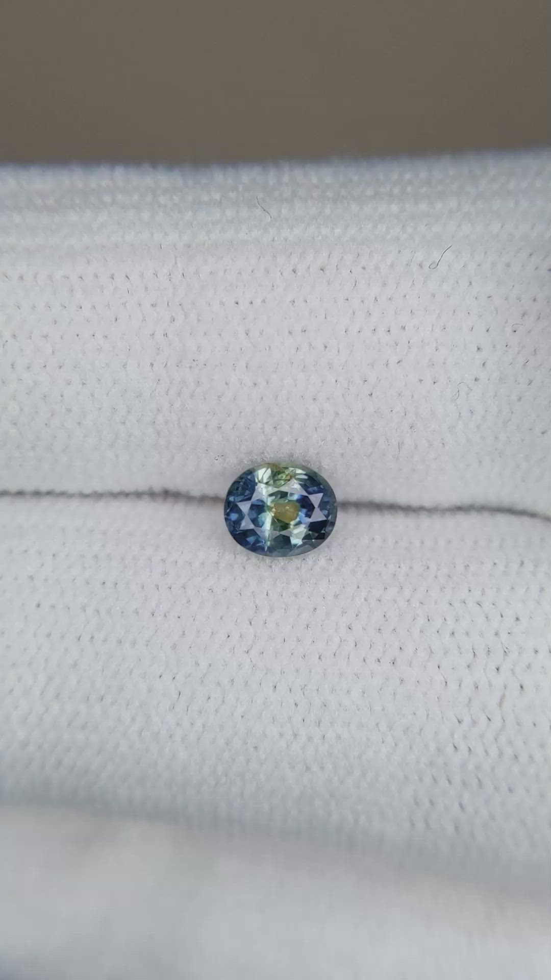 0.52 Ct. Bi Color Sapphire from Madagascar Size Video