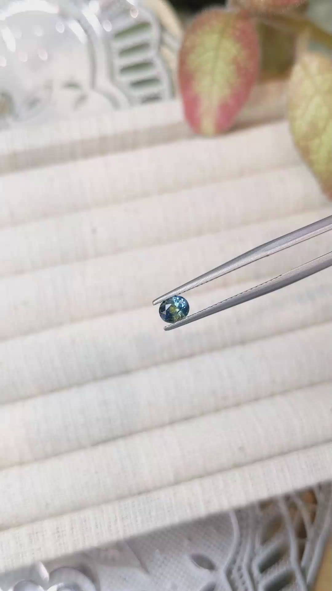 0.52 Ct. Bi Color Sapphire from Madagascar Size Video