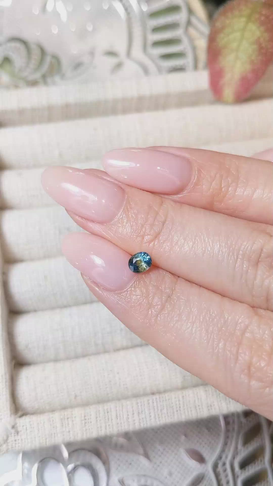 0.52 Ct. Bi Color Sapphire from Madagascar Size Video