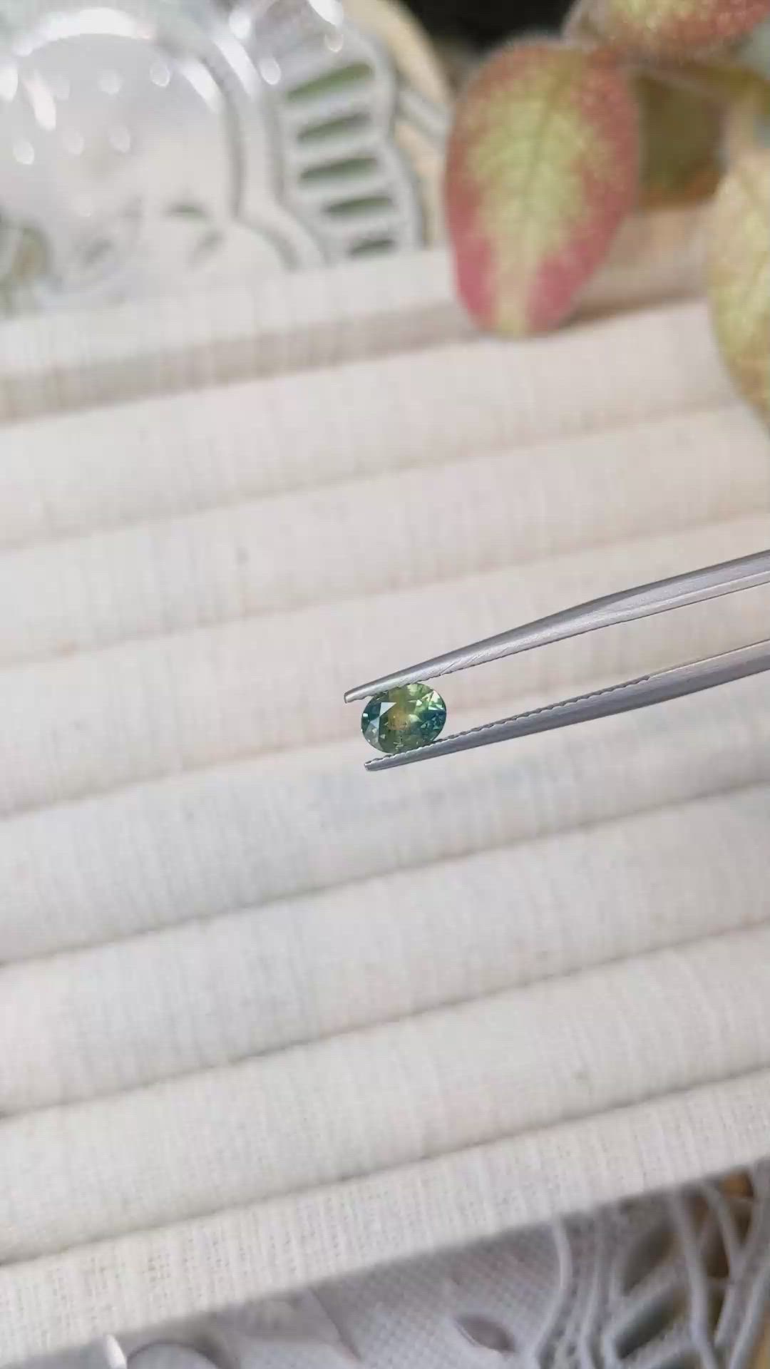 0.80 Ct. Bi Color Sapphire from Madagascar Size Video