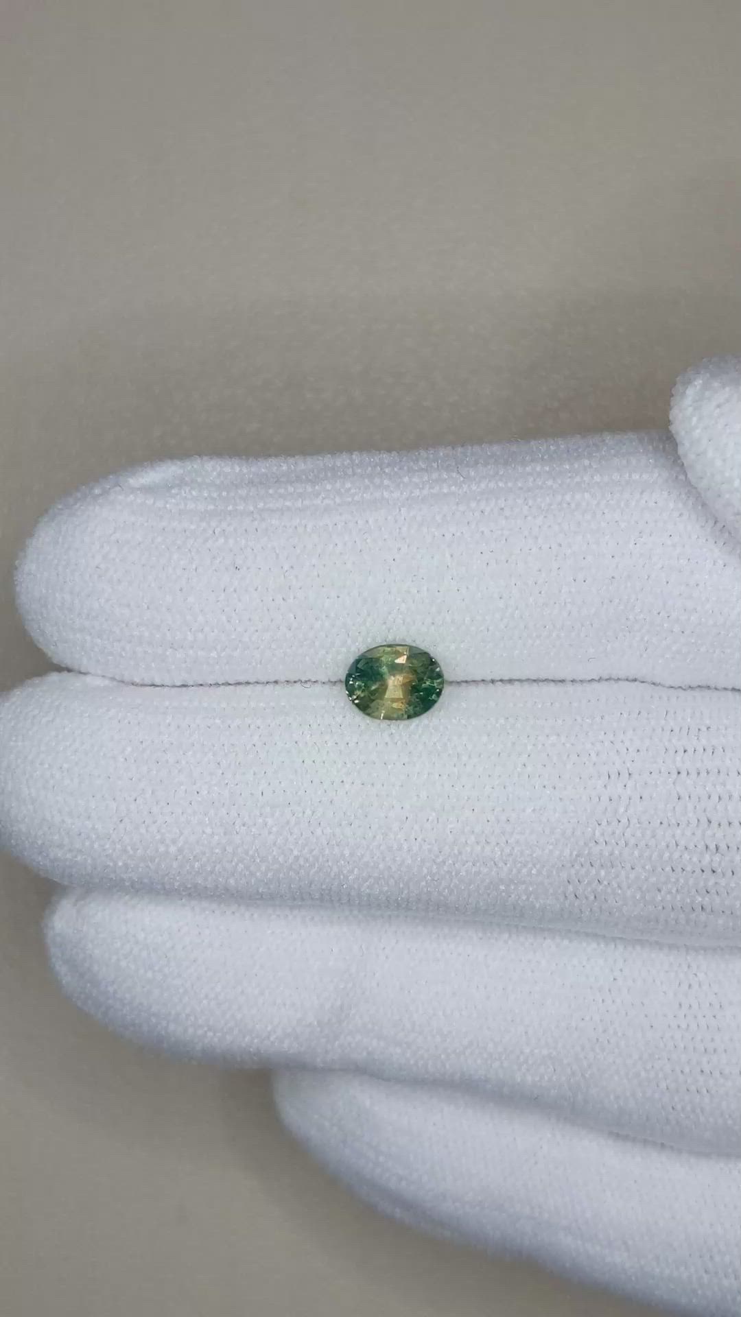 0.80 Ct. Bi Color Sapphire from Madagascar Size Video