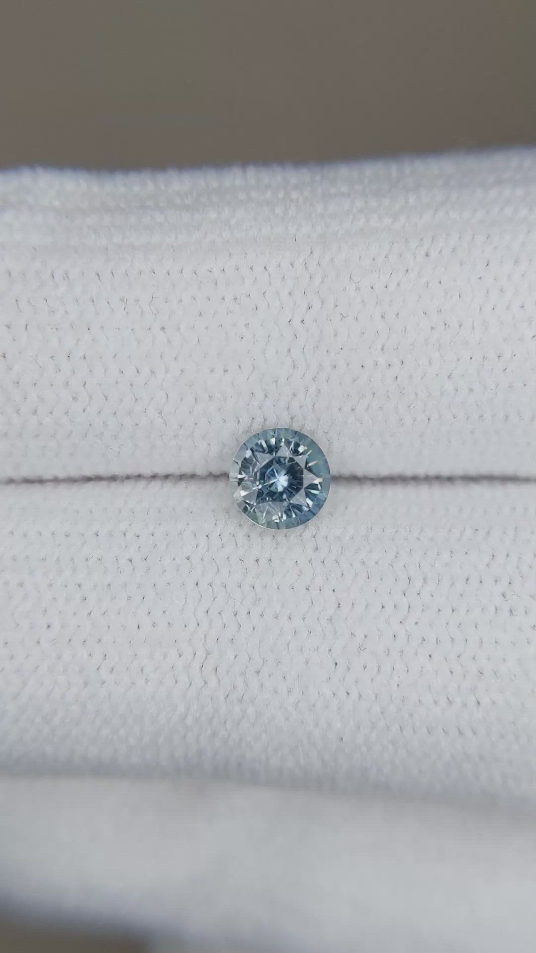 0.49 Ct. Greyish Blue Sapphire from Madagascar Size Video