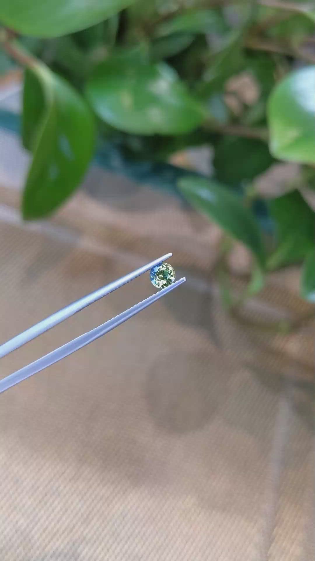 0.50 Ct. Bi Color Sapphire from Madagascar Size Video