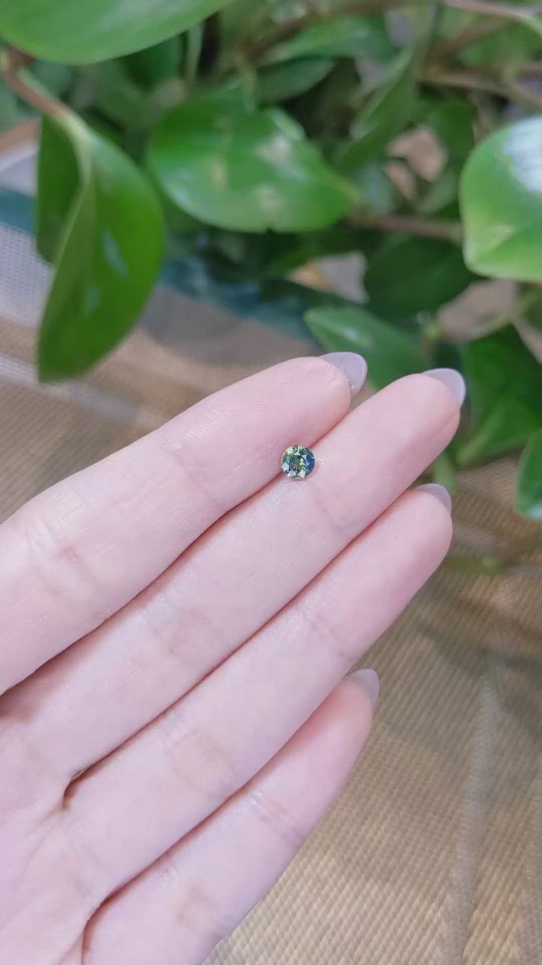 0.45 Ct. Bi Color Sapphire from Madagascar Size Video