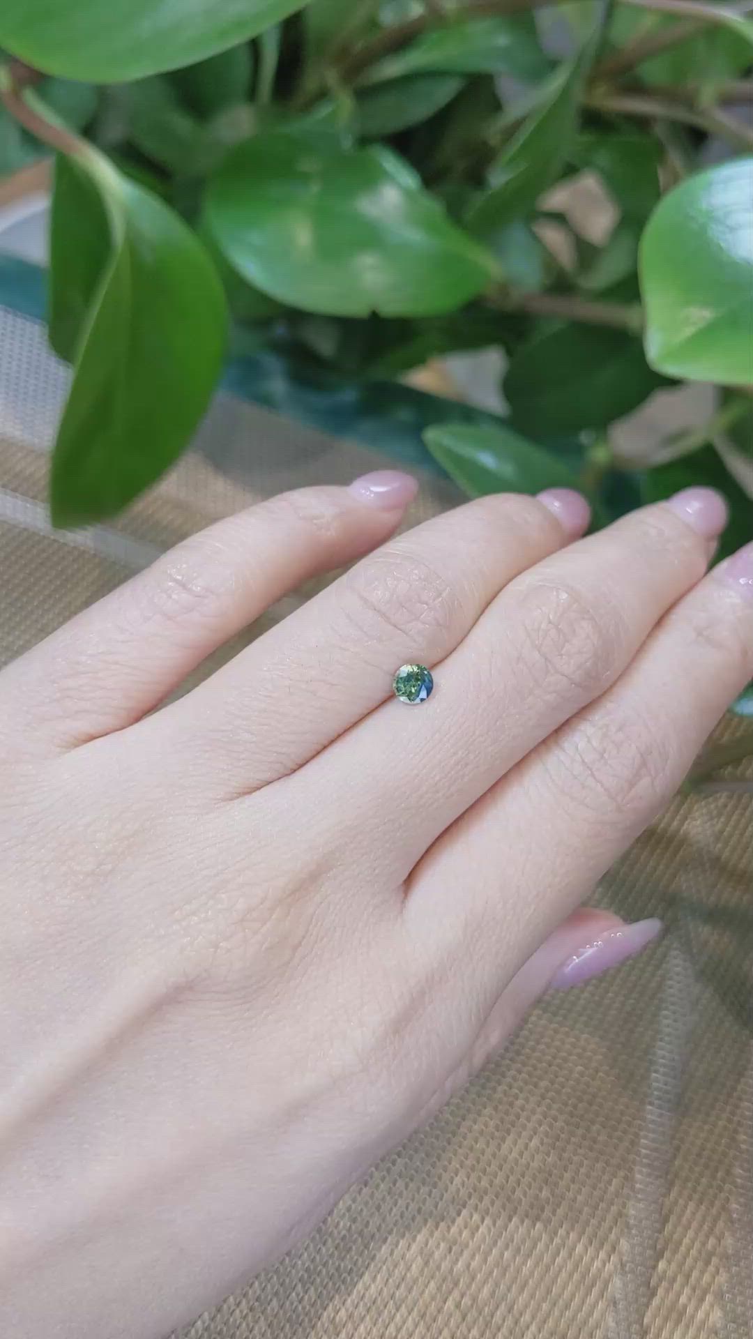 0.45 Ct. Bi Color Sapphire from Madagascar Size Video