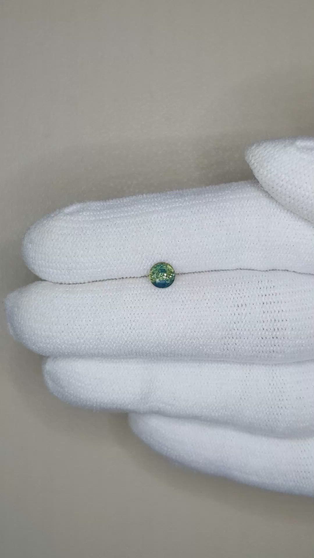 0.45 Ct. Bi Color Sapphire from Madagascar Size Video