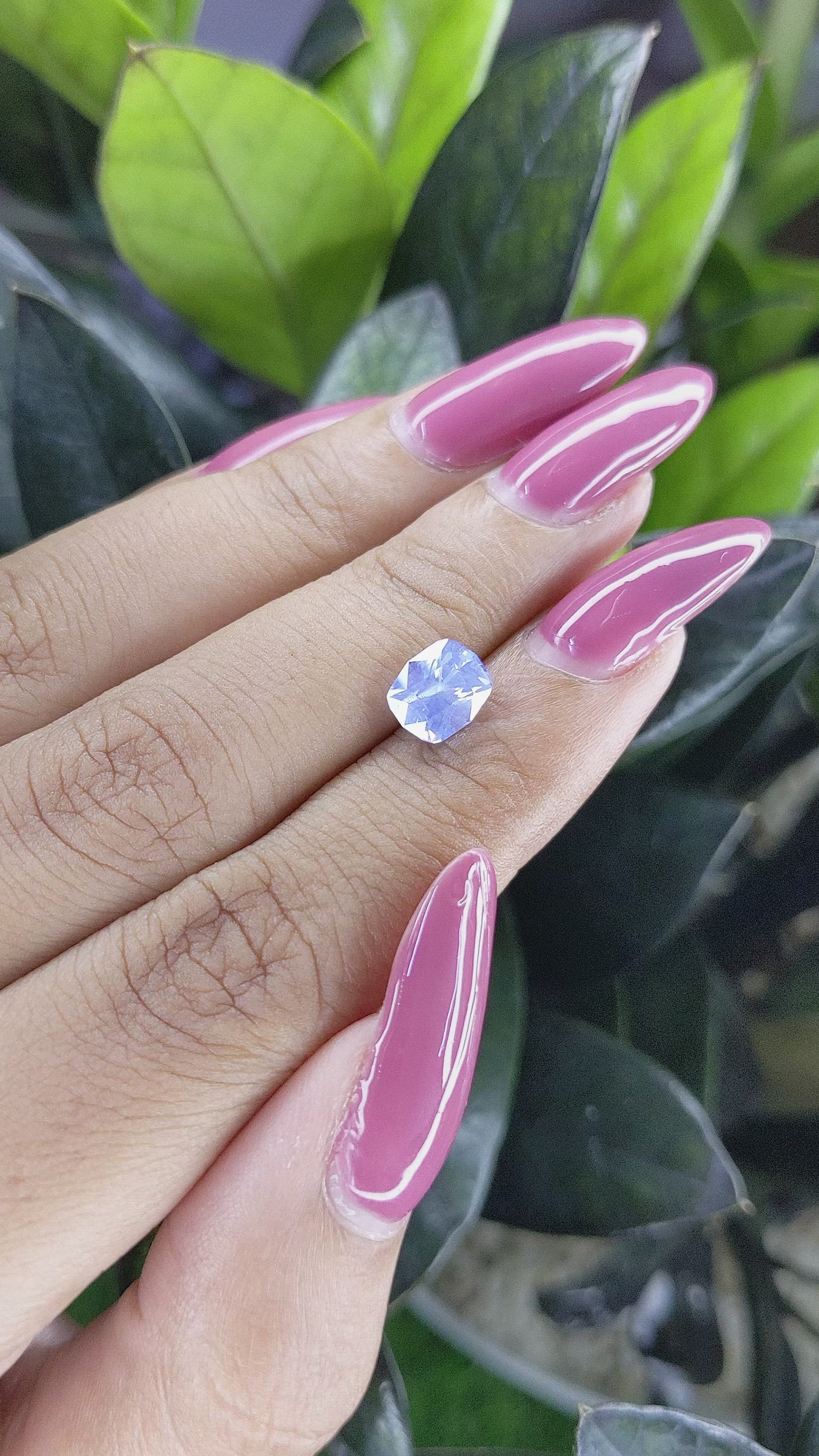 2.08 Ct. Blue Sapphire from Ceylon (Sri Lanka) Size Video