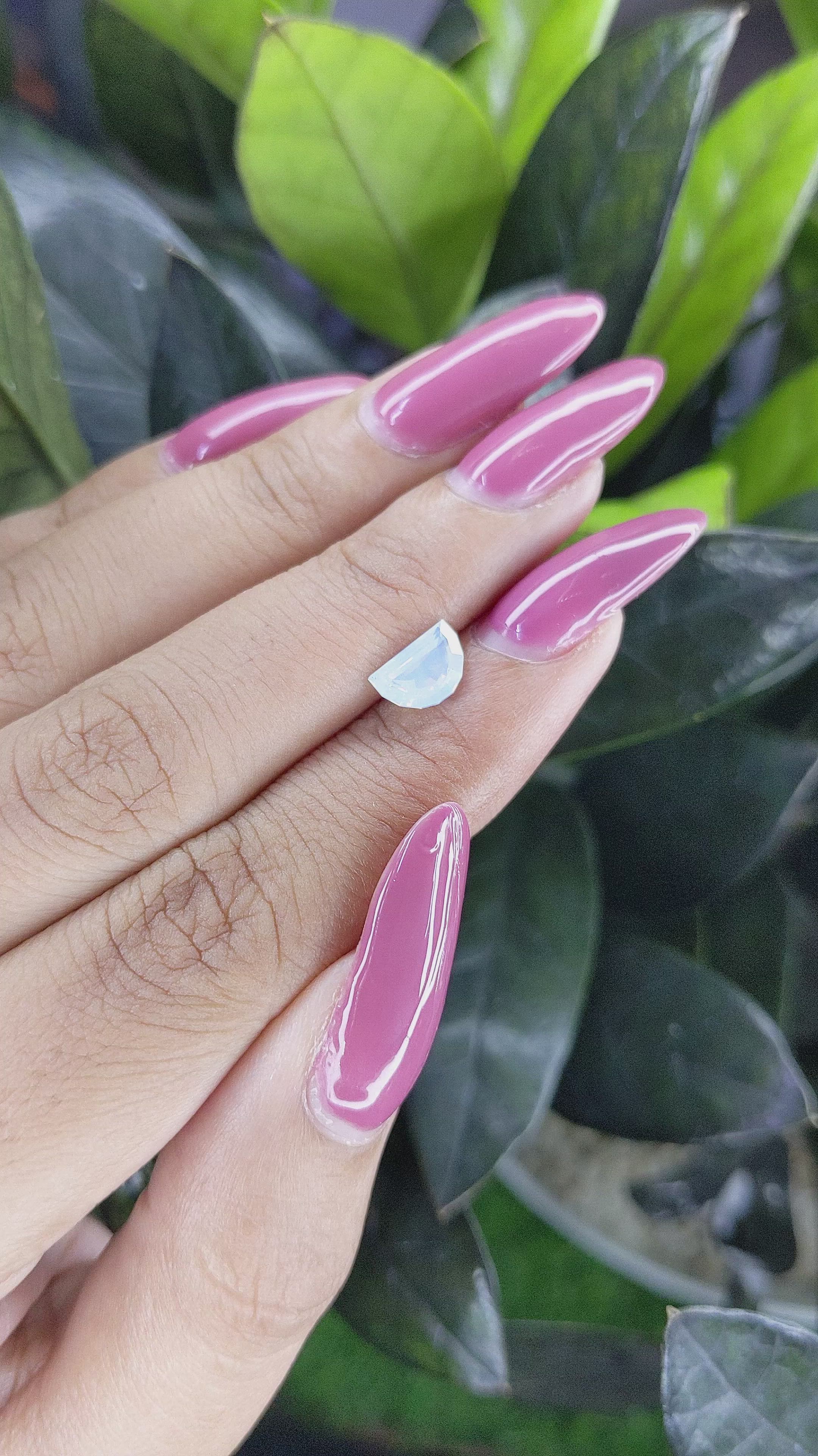 1.19 Ct. White Sapphire from Ceylon (Sri Lanka) Size Video