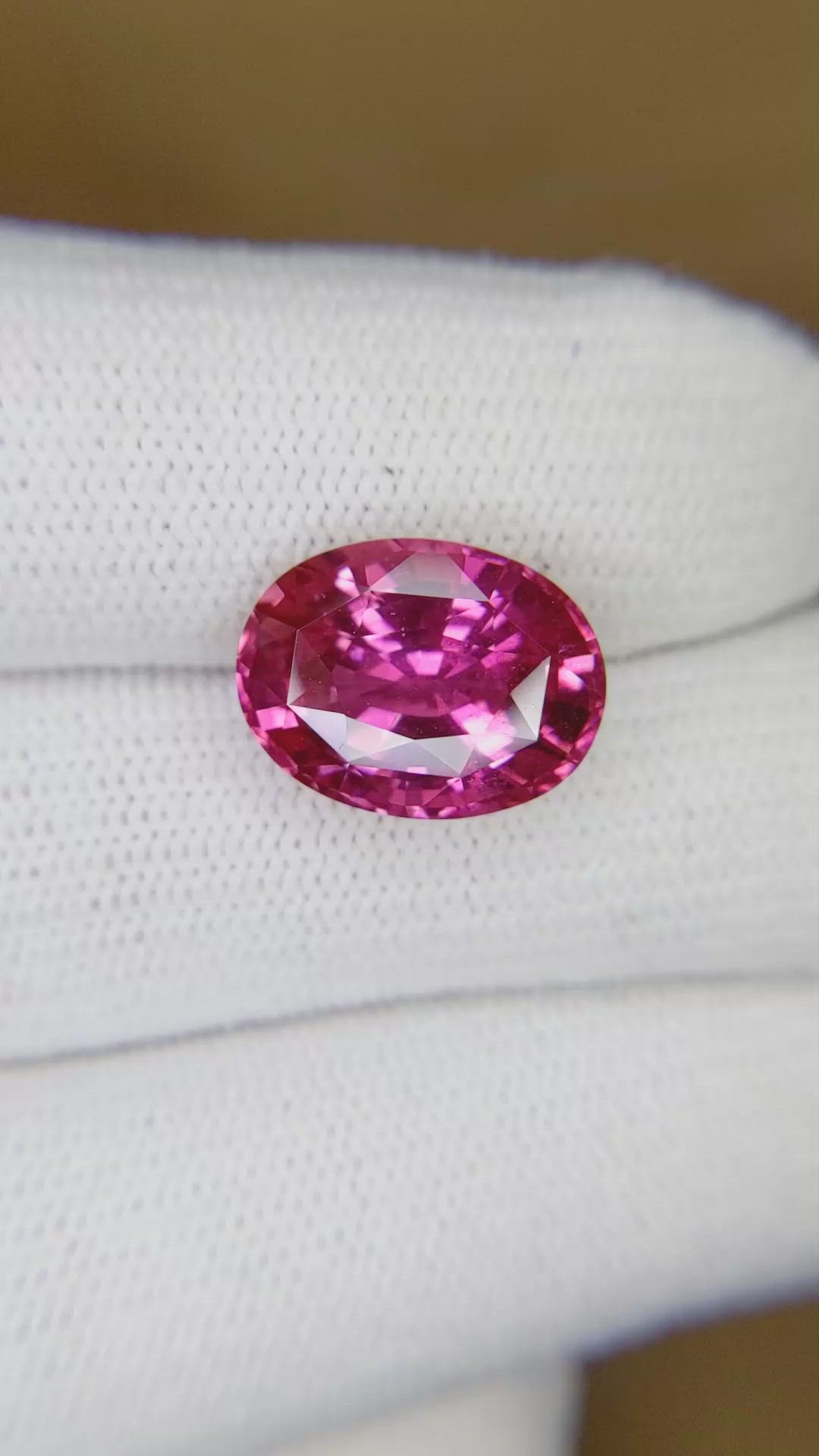 8.03 Ct. Pink Sapphire from Madagascar Size Video