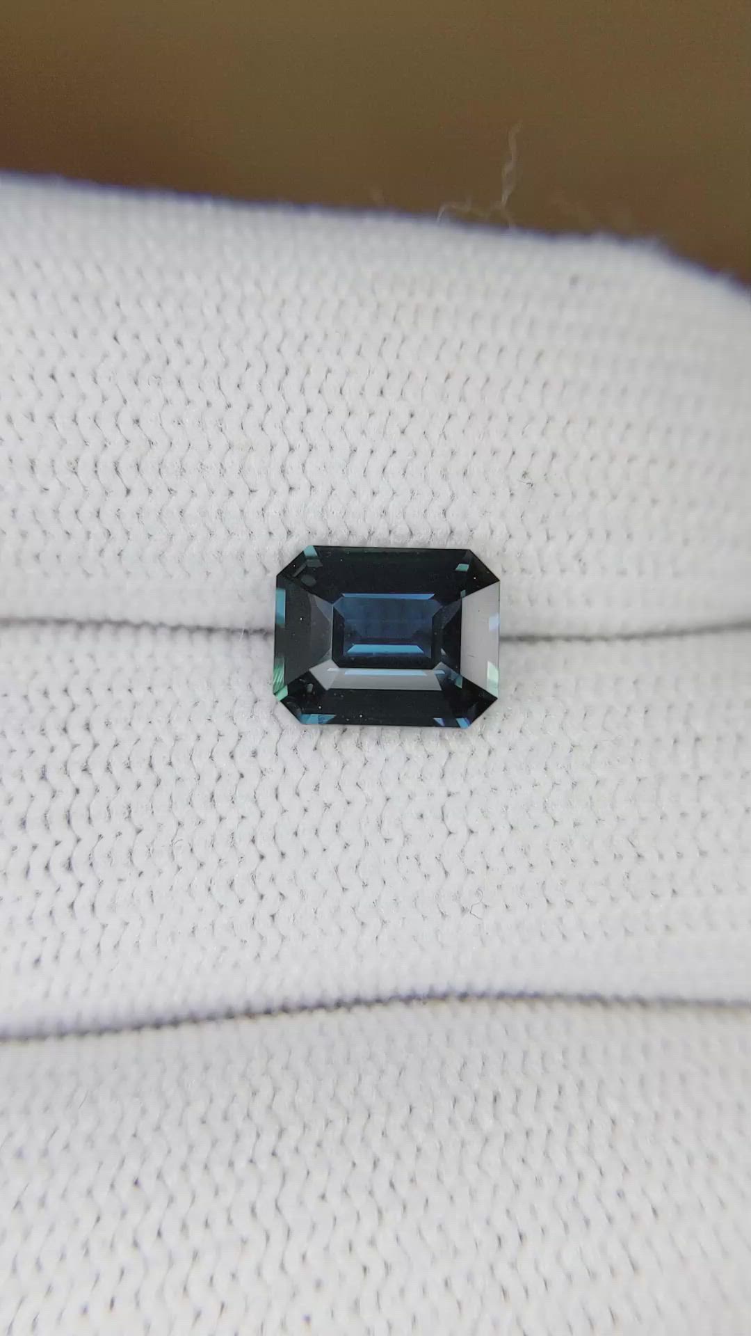 2.01 Ct. Greenish Blue Sapphire from Madagascar Size Video