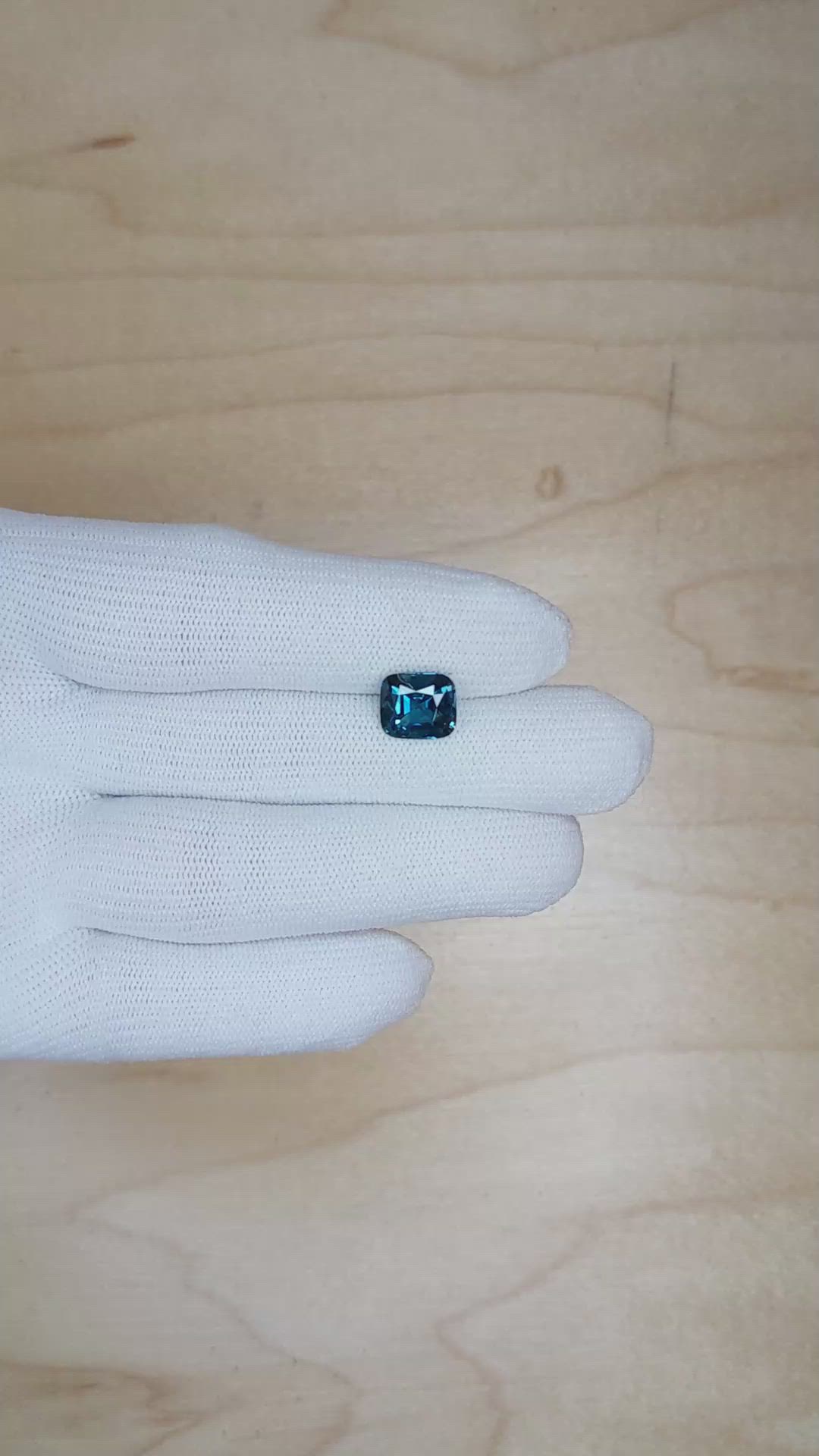 3.14 Ct. Greenish Blue Sapphire from Madagascar Size Video