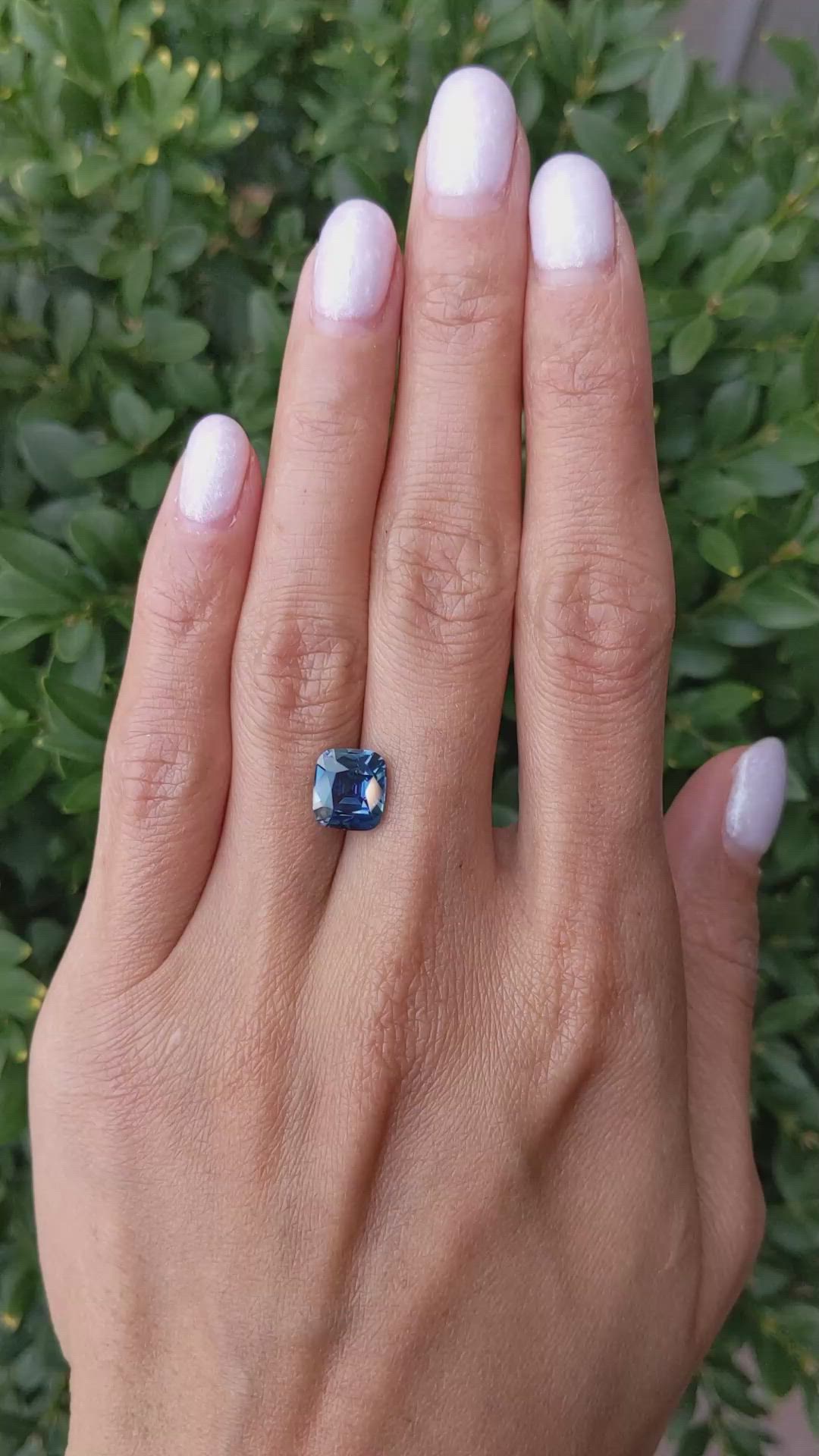 3.14 Ct. Greenish Blue Sapphire from Madagascar Size Video