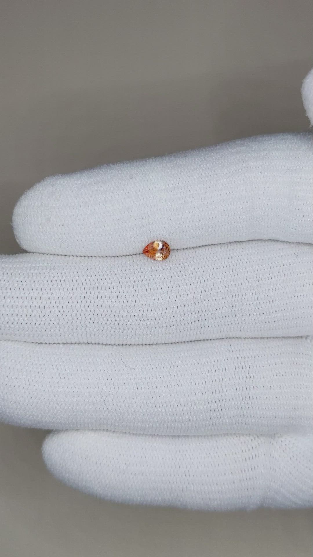 0.29 Ct. Bi Color Sapphire from Montana Size Video