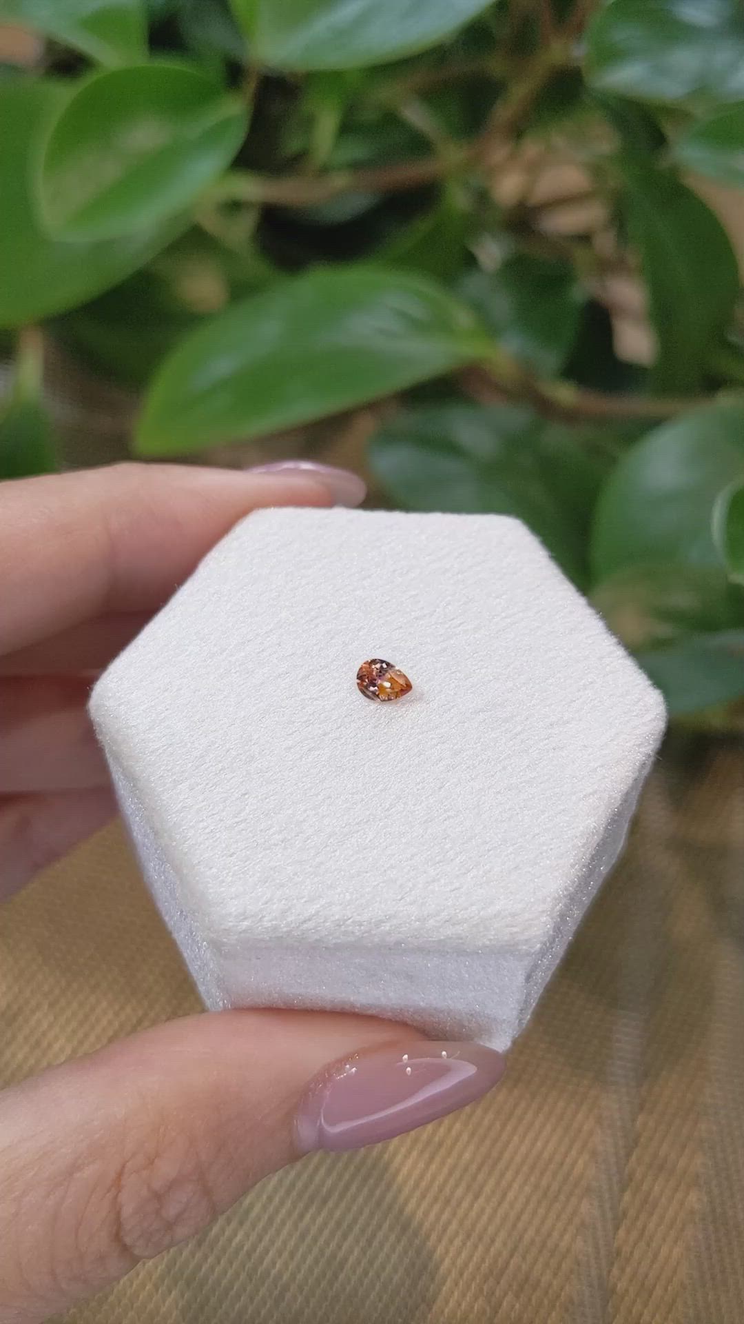 0.29 Ct. Bi Color Sapphire from Montana Size Video