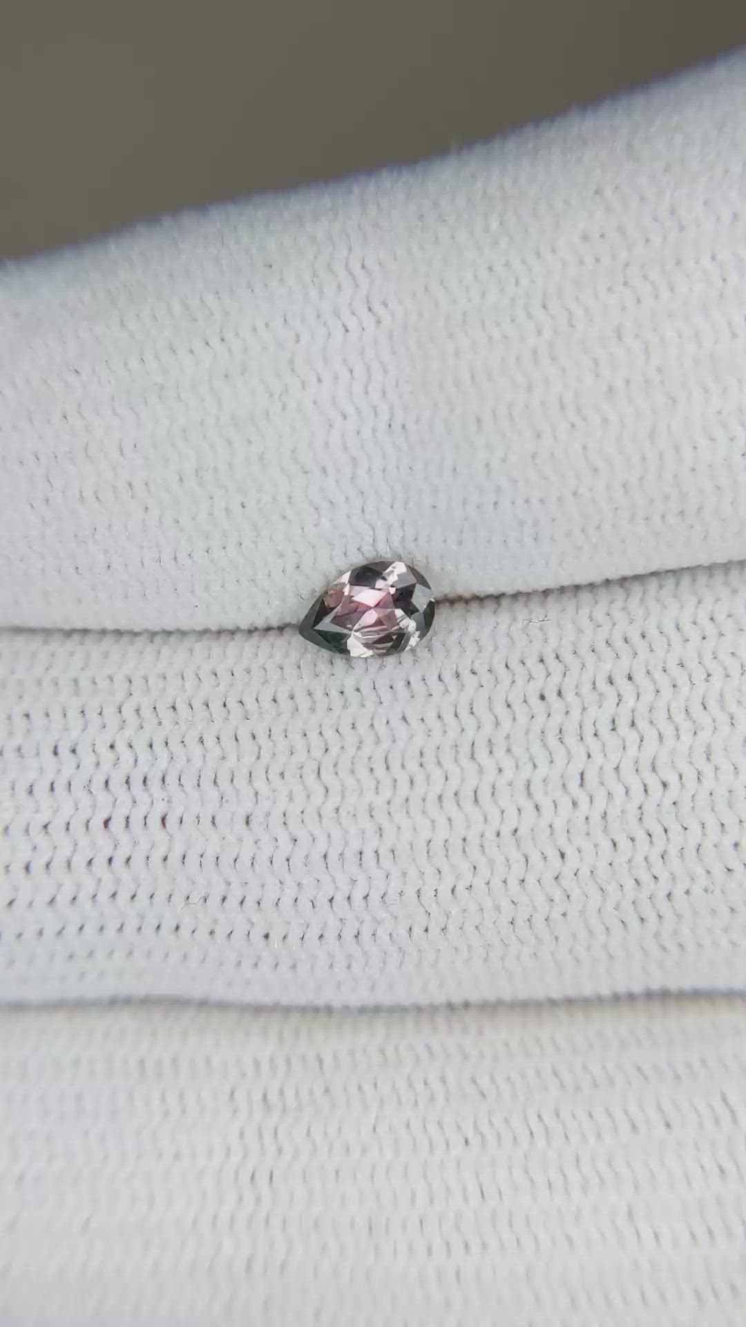 0.29 Ct. Pinkish Brown Sapphire from Montana Size Video