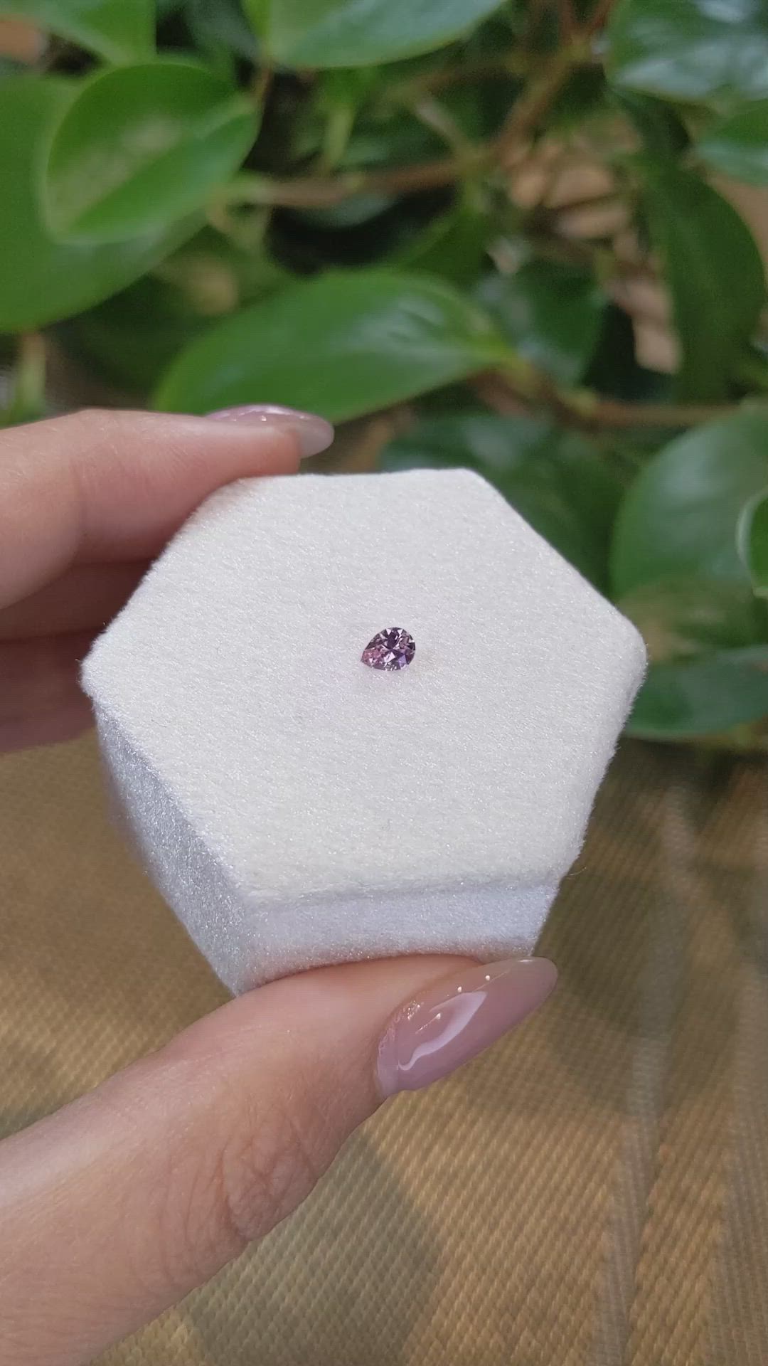 0.31 Ct. Pink Sapphire from Montana Size Video