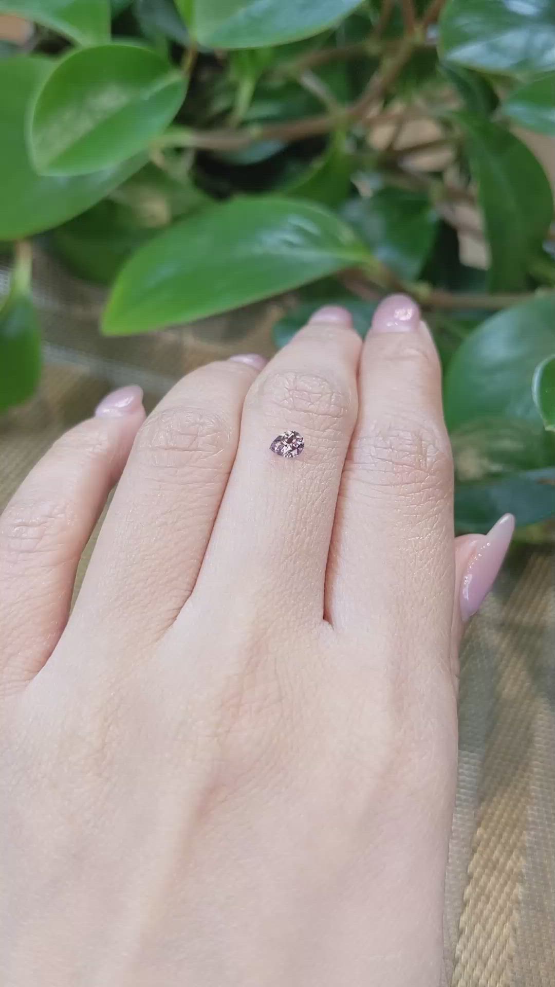 0.31 Ct. Pink Sapphire from Montana Size Video