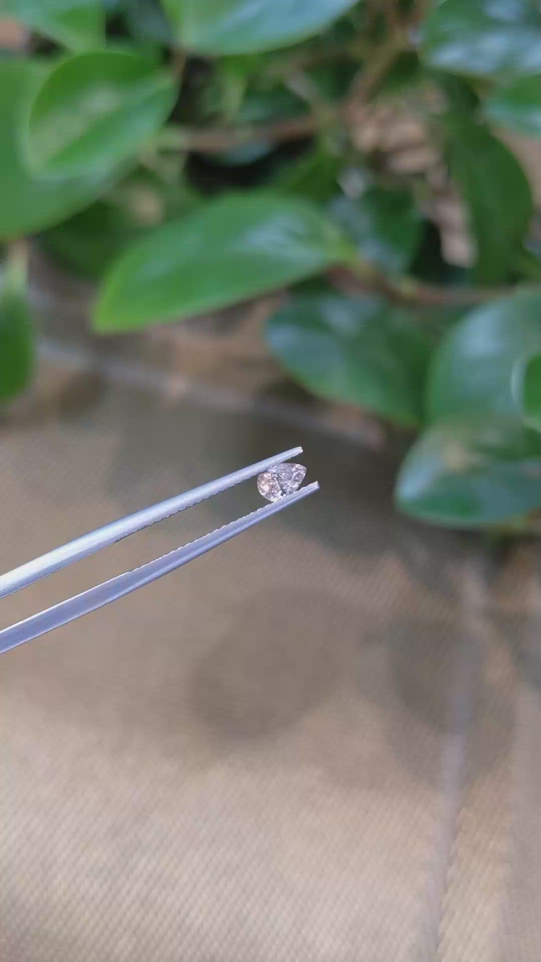 0.32 Ct. Peach Sapphire from Montana Size Video