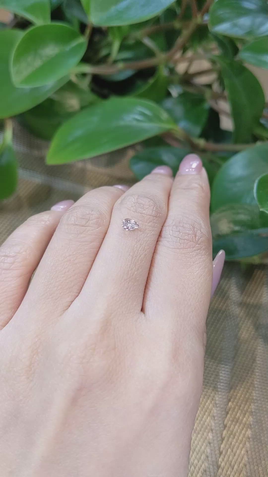 0.32 Ct. Peach Sapphire from Montana Size Video